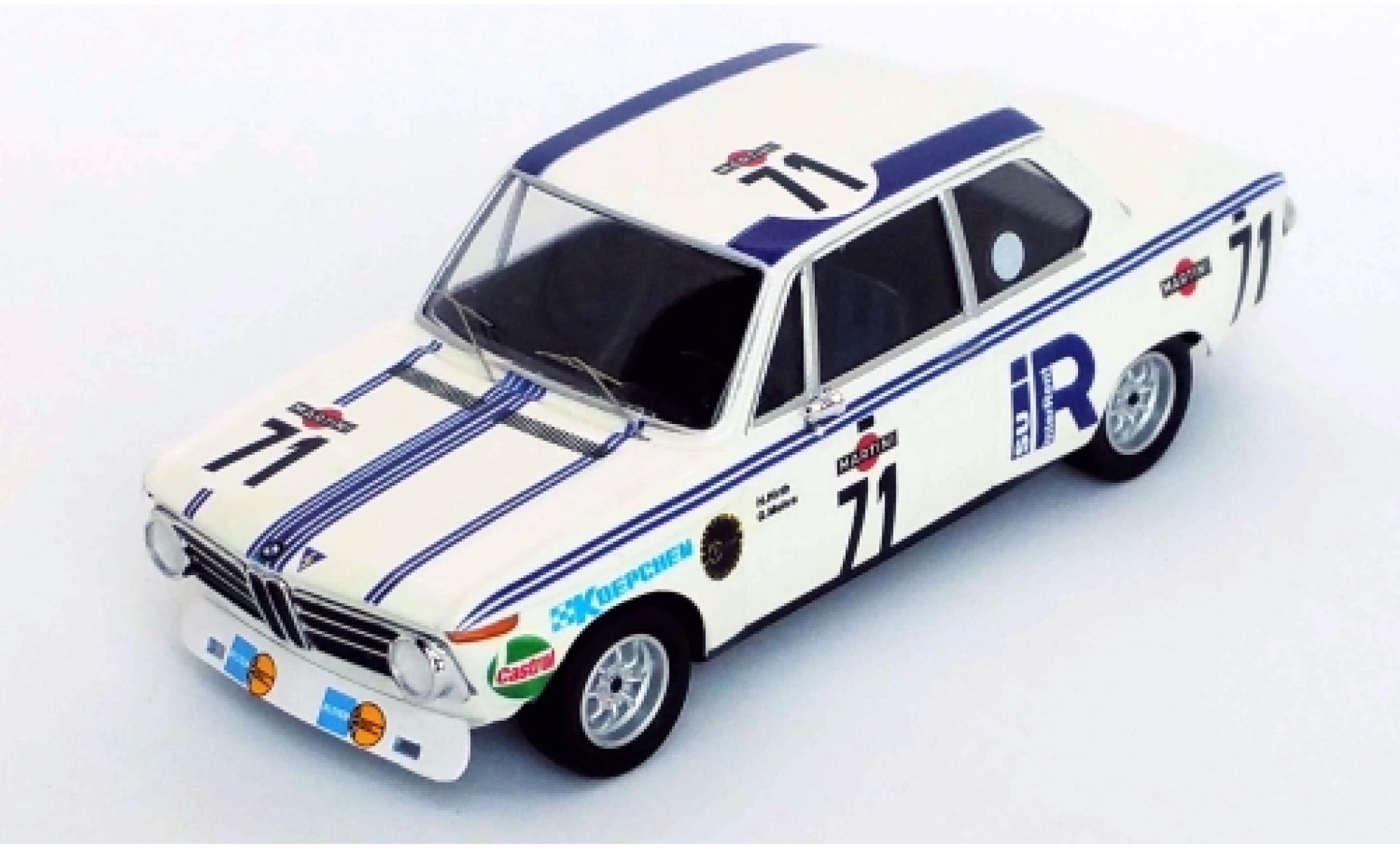 Bmw 2002 1/43 Trofeu No.71 24h Spa 1973 H.Hirth/G.Mohrs modellino in miniatura