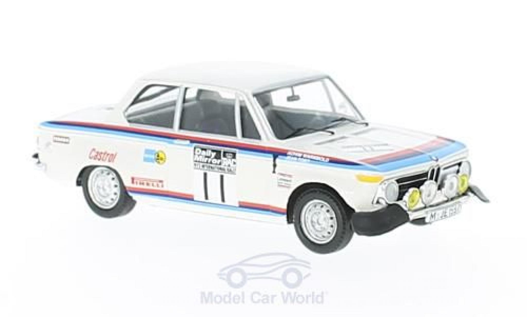 Bmw 2002 Ti 1/43 Trofeu ti No.11 RAC Rallye 1973 A.Warmbold/J.Todt modellino in miniatura