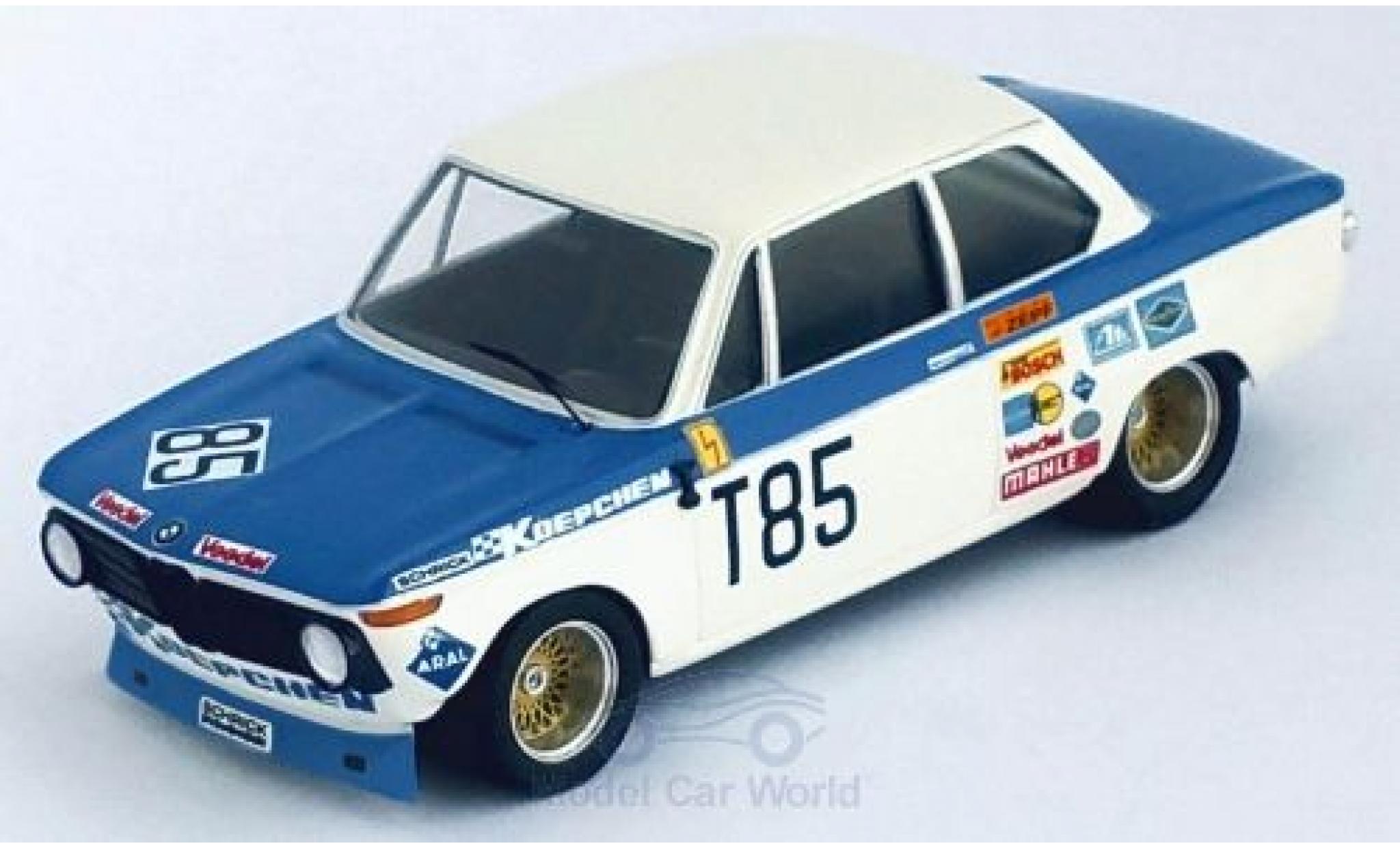 Bmw 2002 1/43 Trofeu ti No.85 1000 Km Nürburgring 1973 H.Kelleners/T.Pilette modellino in miniatura