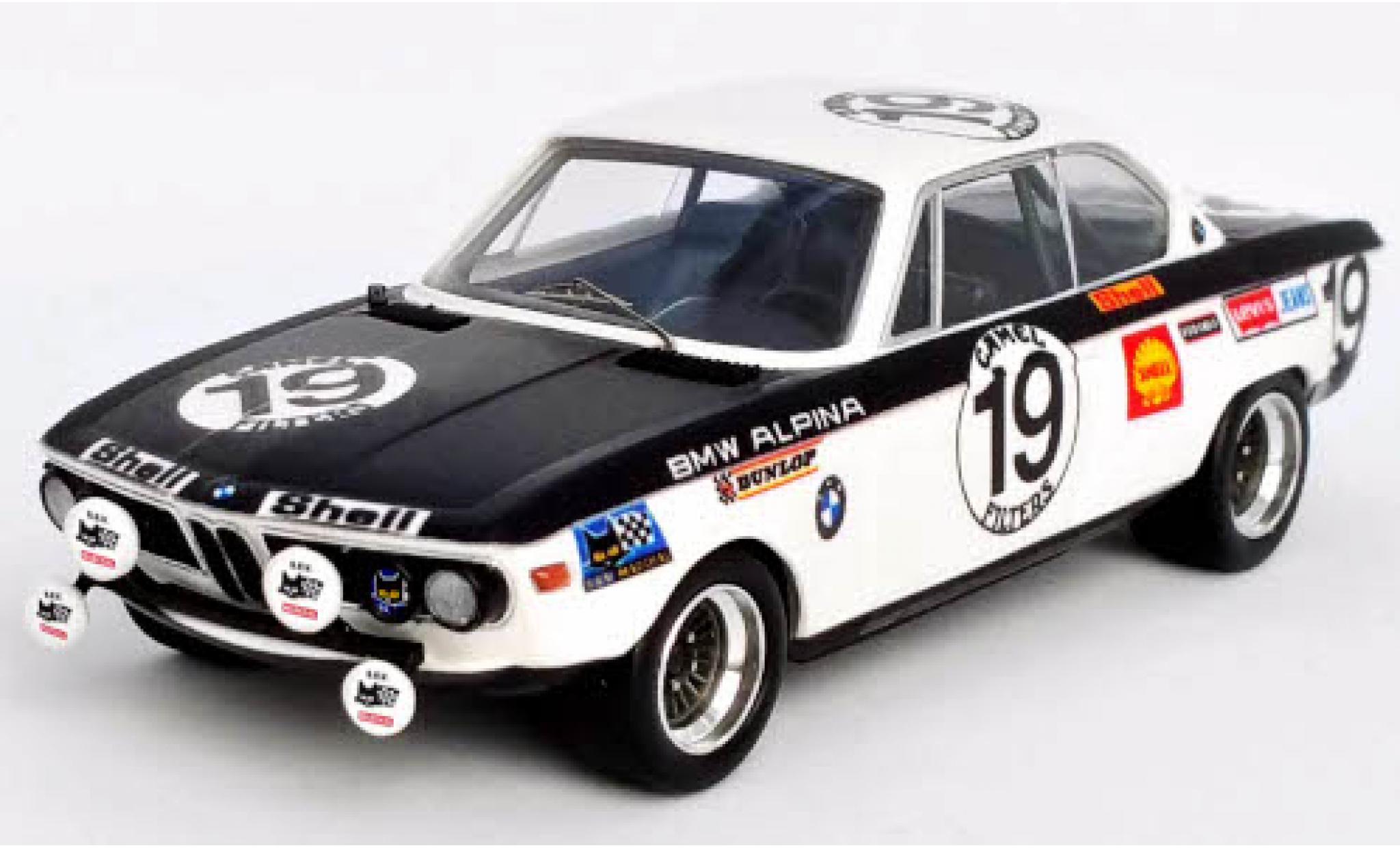 Bmw 2800 1/43 Trofeu CS (E9) No.19 Alpina 24h Spa Francorchamps 1971 R.Mathay/J.Xhenceval modellino in miniatura