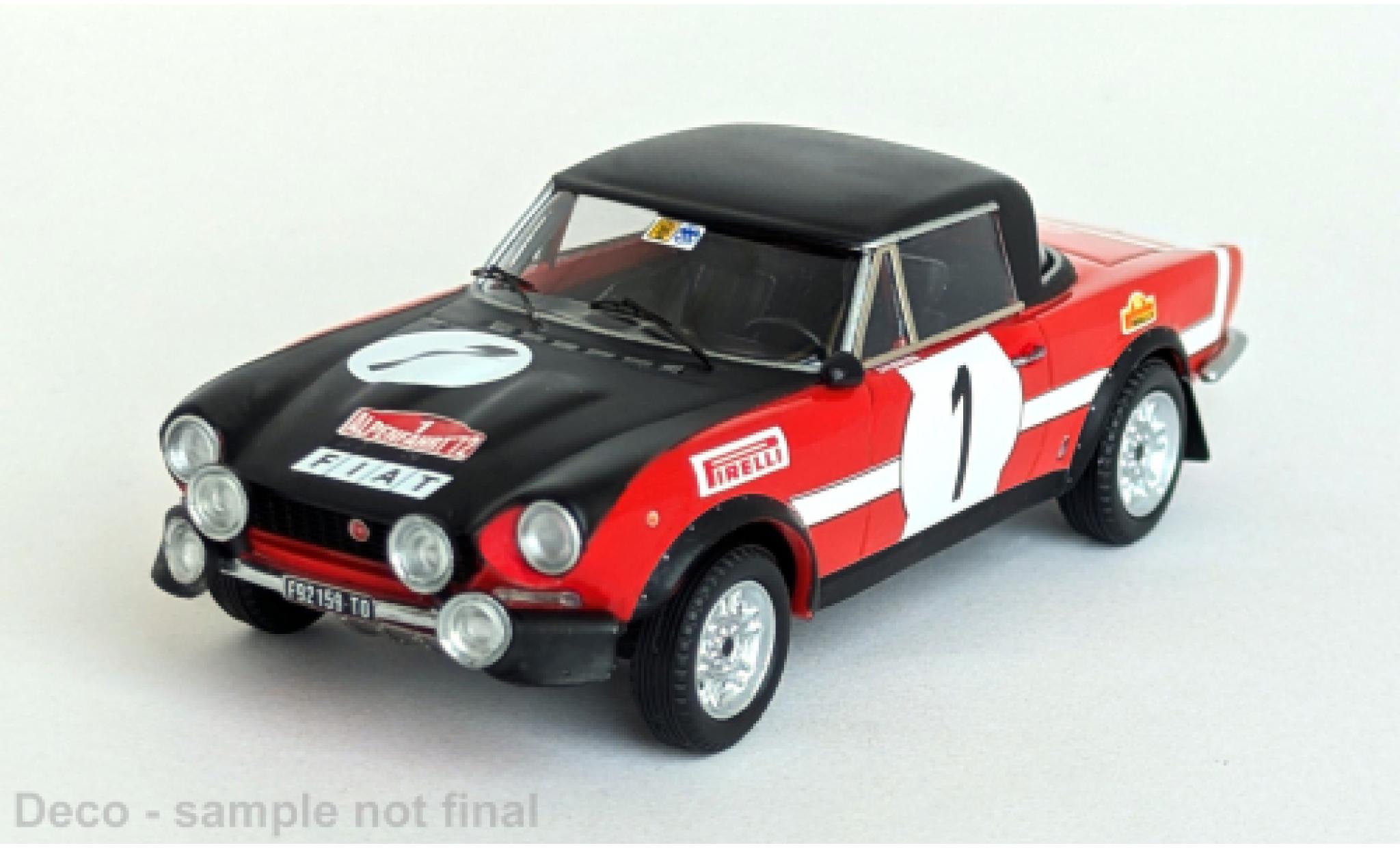 Fiat 124 1/43 Trofeu Spider Alpenfahrt 1972 #1 1:43 modellino in miniatura
