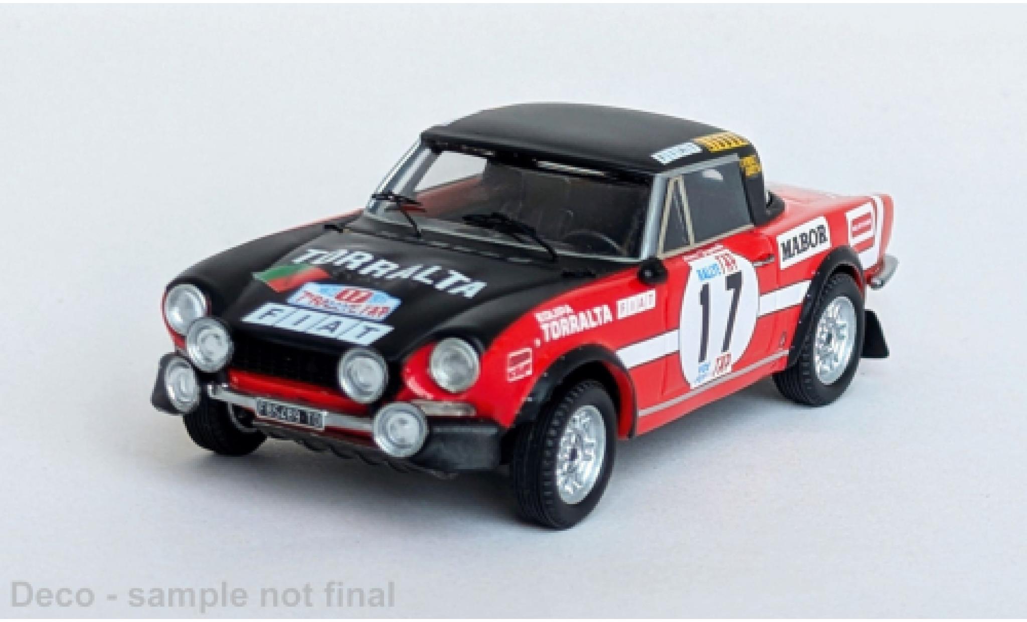 Fiat 124 1/43 Trofeu Spider rot/schwarz Tap Rally 1973 1973 #17 1:43 modellino in miniatura
