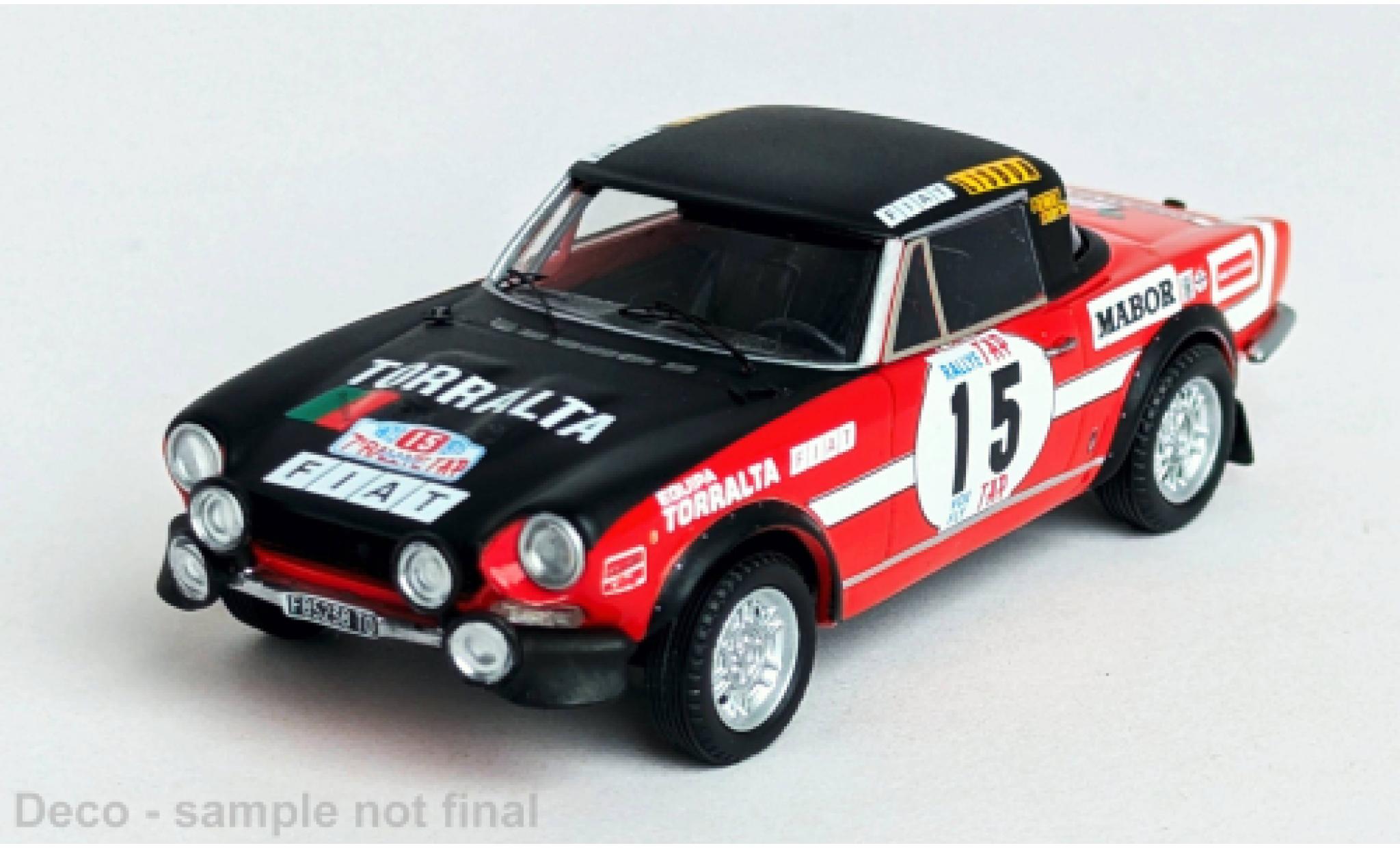 Fiat 124 1/43 Trofeu Sport Spider 1600 Rally Portugal 1973 #15 1:43 modellino in miniatura