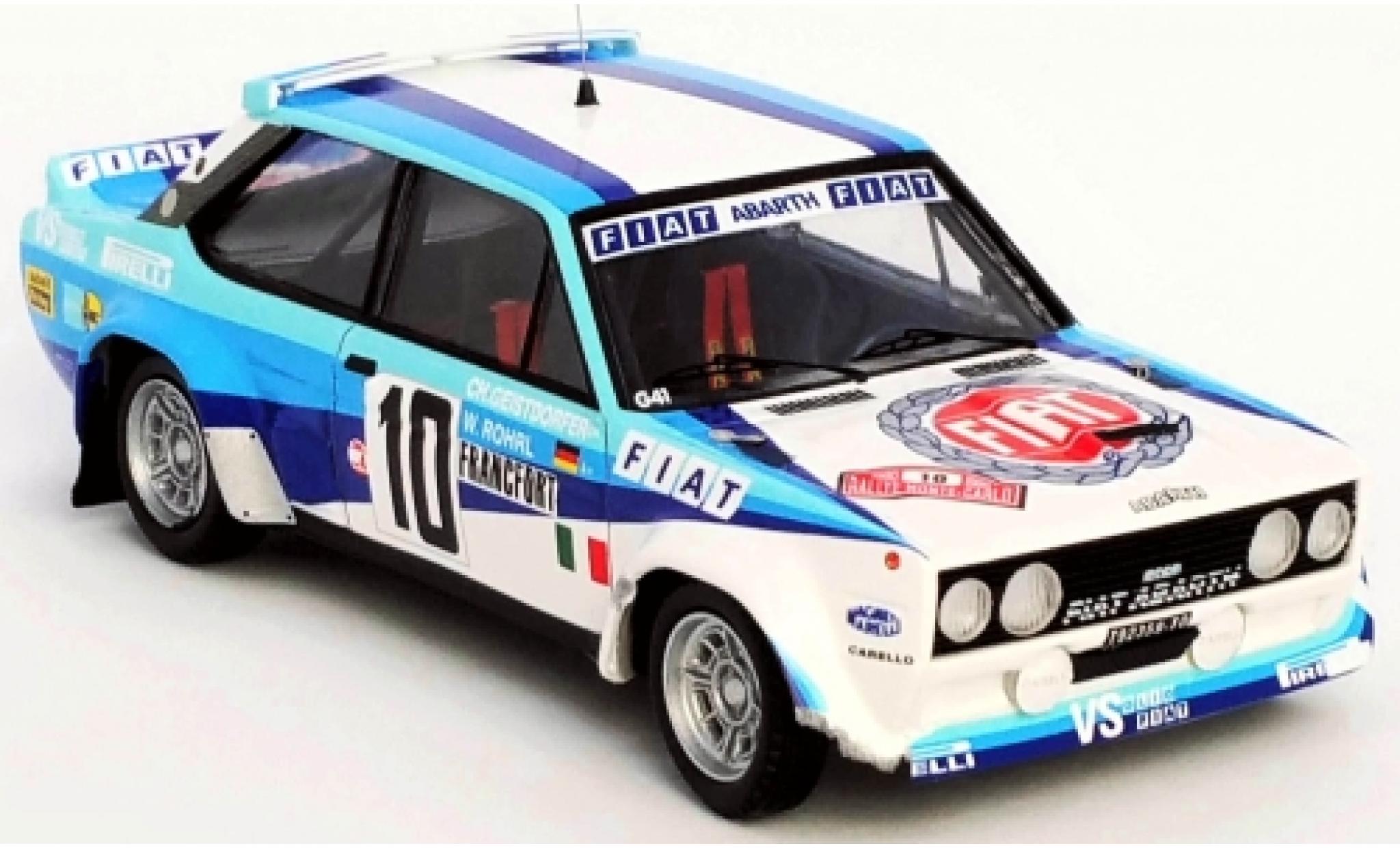 Fiat 131 1/43 Trofeu Abarth No.10 Rallye WM Rallye Monte Carlo 1980 damaged W.Röhrl/C.Geistdörfer modellino in miniatura
