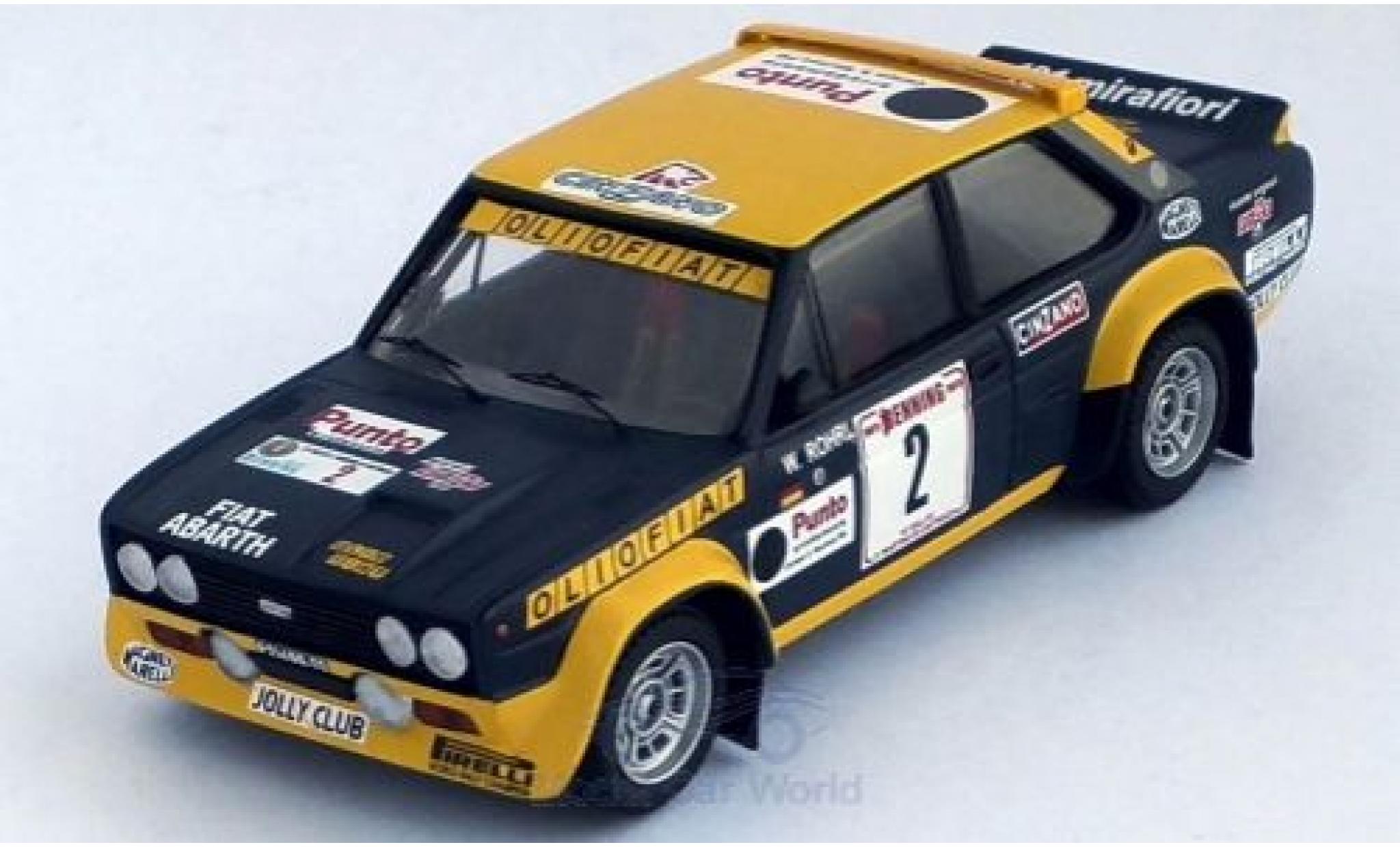 Fiat 131 1/43 Trofeu Abarth No.2 Olio Rally San Martino di Castrozza 1977 W.Röhrl/C.Geistdörfer modellino in miniatura