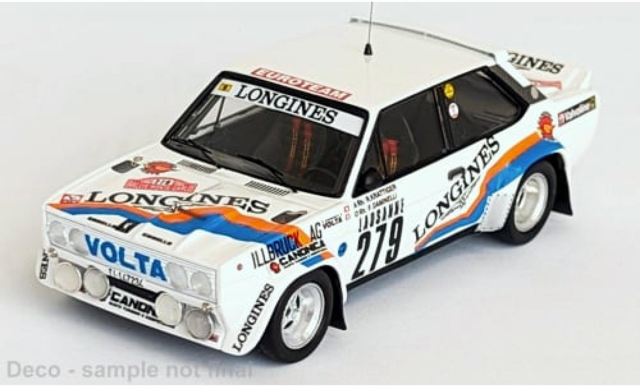 Fiat 131 1/43 Trofeu Abarth No.279 Rallye WM Rallye Monte Carlo 1982 1:43 modellino in miniatura