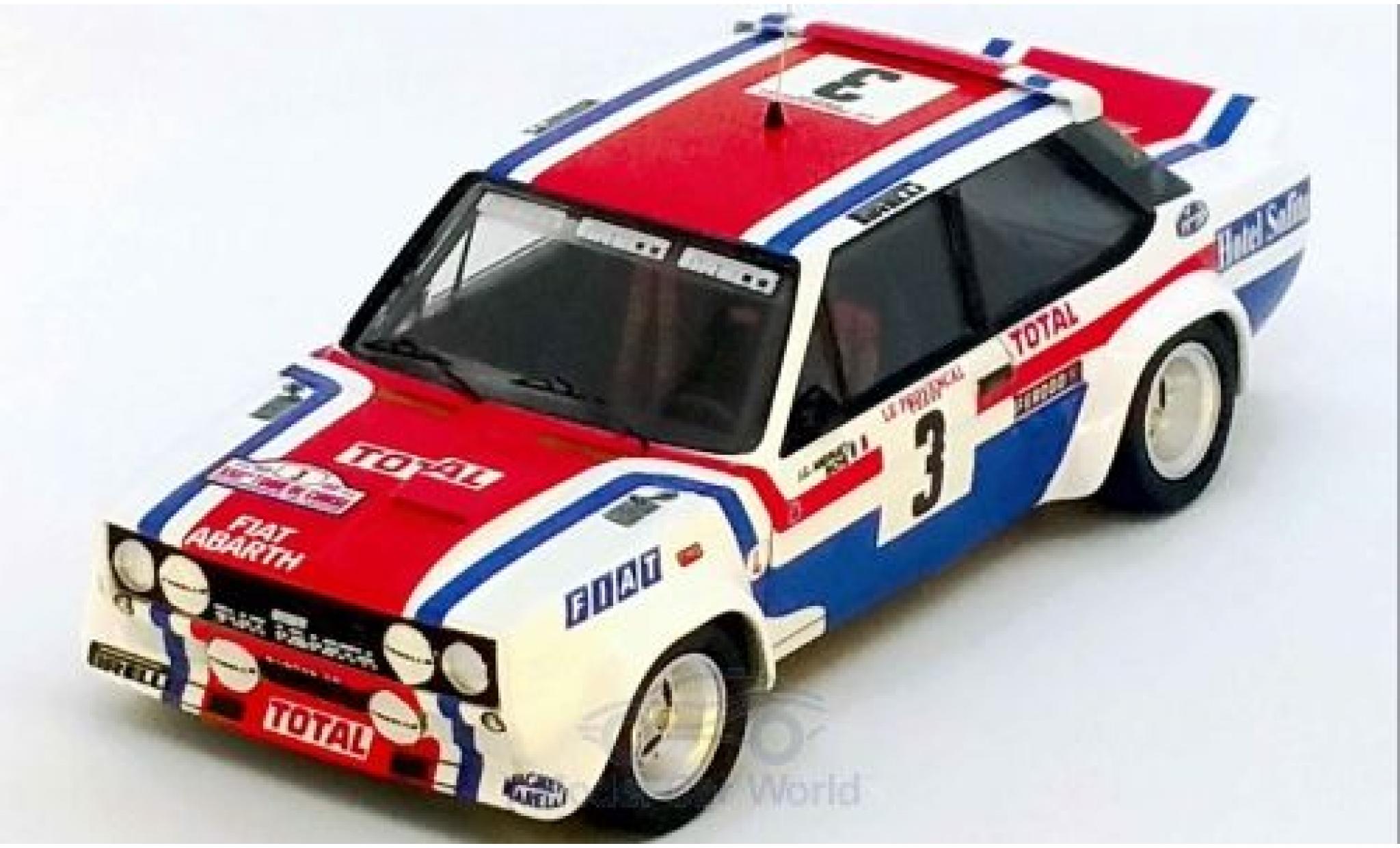 Fiat 131 1/43 Trofeu Abarth No.3 Rallye WM Tour de Corse 1978 J-C.Andruet/Biche modellino in miniatura