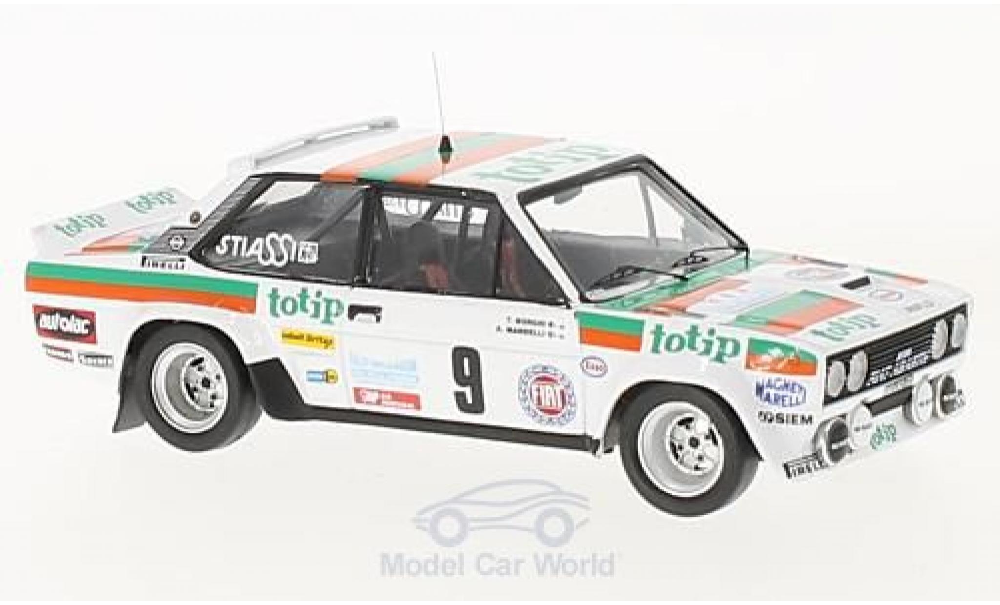 Fiat 131 1/43 Trofeu Abarth No.9 Rallye Madeira 1982 A.Mandelli/T.Borghi modellino in miniatura