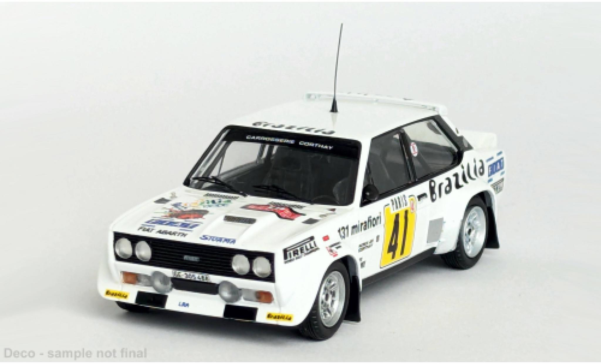 Fiat 131 1/43 Trofeu Abarth Rally Monte Carlo 1978 #41 1:43 modellino in miniatura