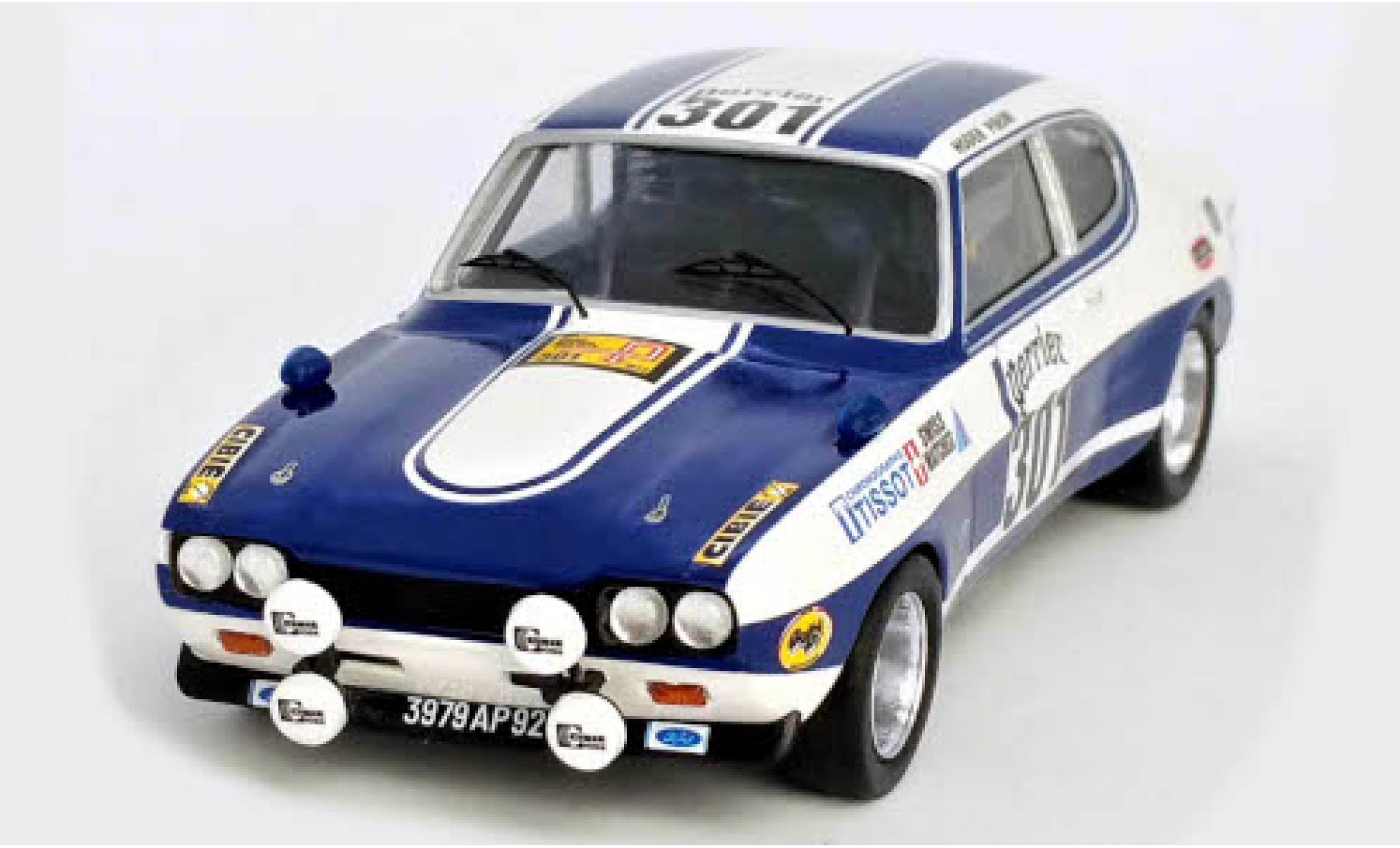 Ford Capri 1/43 Trofeu 2600 RS No.301 Rallye WM Tour Auto 1972 J.Hoden/D.Pironi modellino in miniatura
