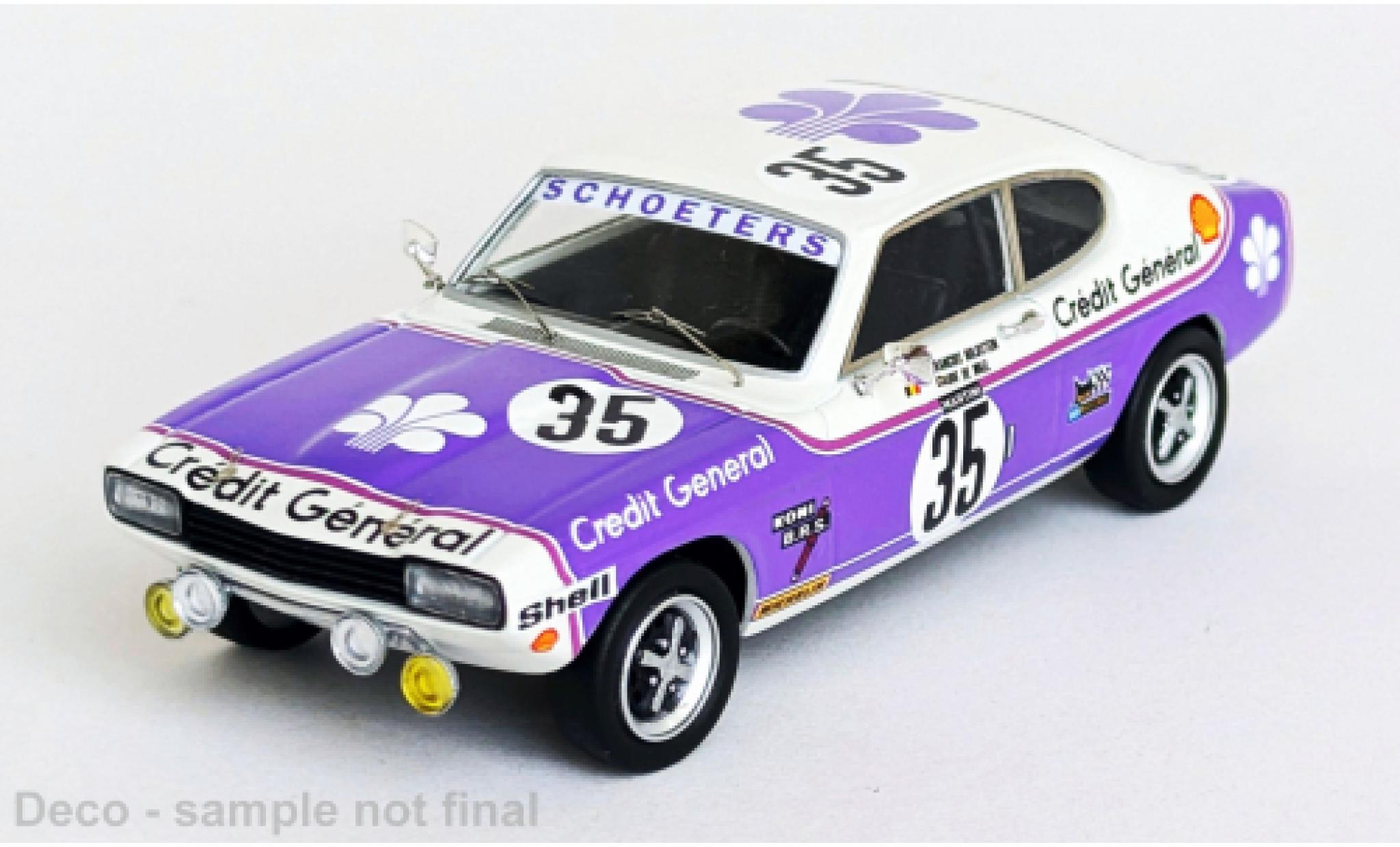 Ford Capri 1/43 Trofeu 3000 GLX 24h Spa Francorchamps 1973 #35 1:43 modellino in miniatura