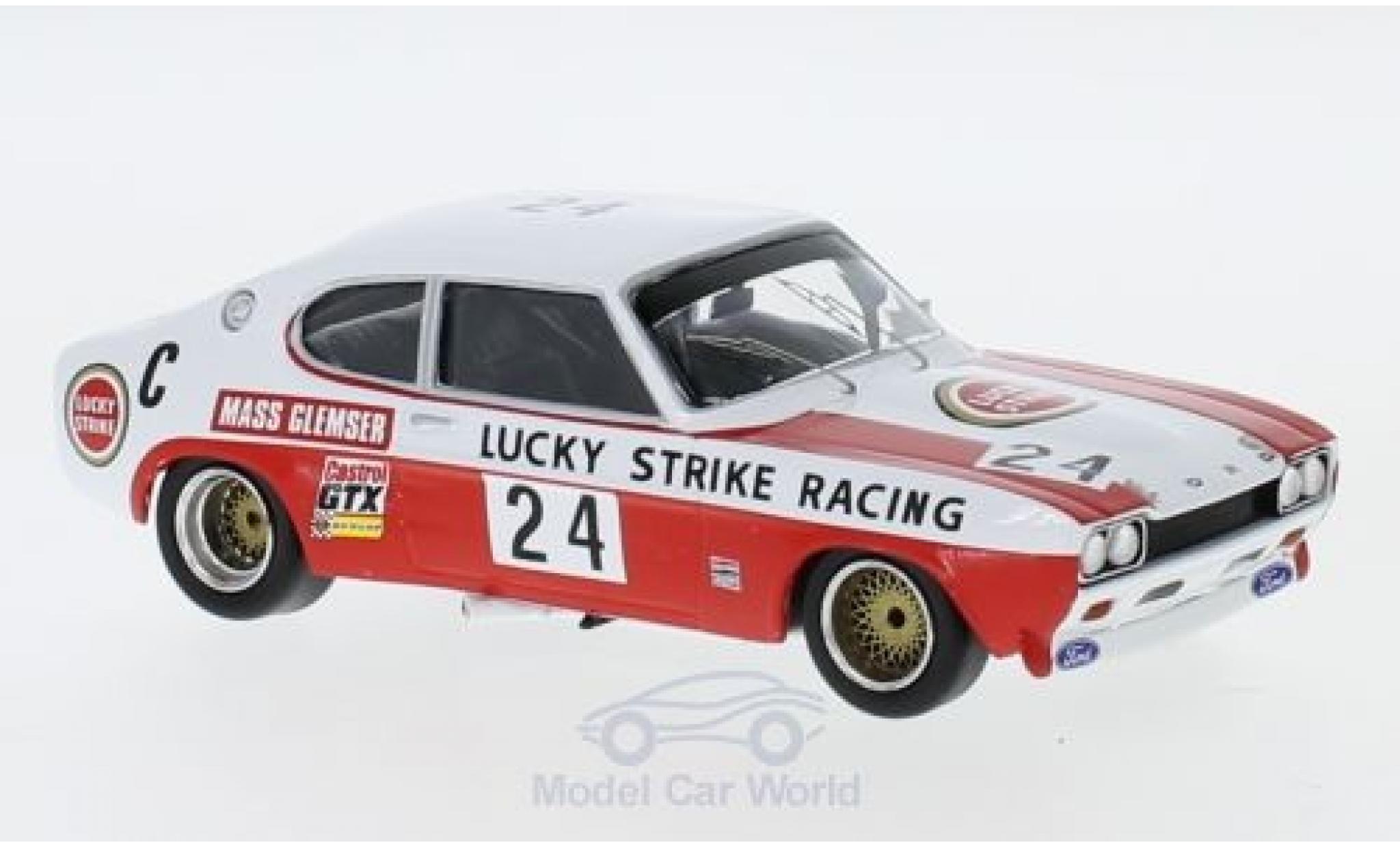 Ford Capri 2600 1/43 Trofeu MK I RS 2600 No.24 Lucky Strike Racing Lucky Strike 9h Kyalami 1971 J.Mass/D.Glemser modellino in miniatura