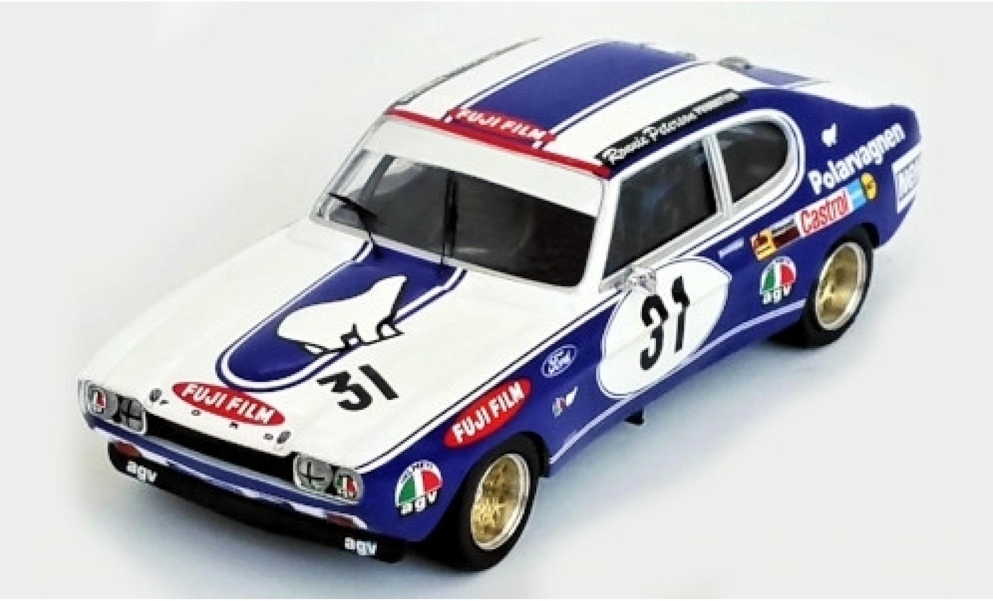 Ford Capri 1/43 Trofeu MK I RS 2600 No.31 Mantorp Park 1972 R.Peterson modellino in miniatura