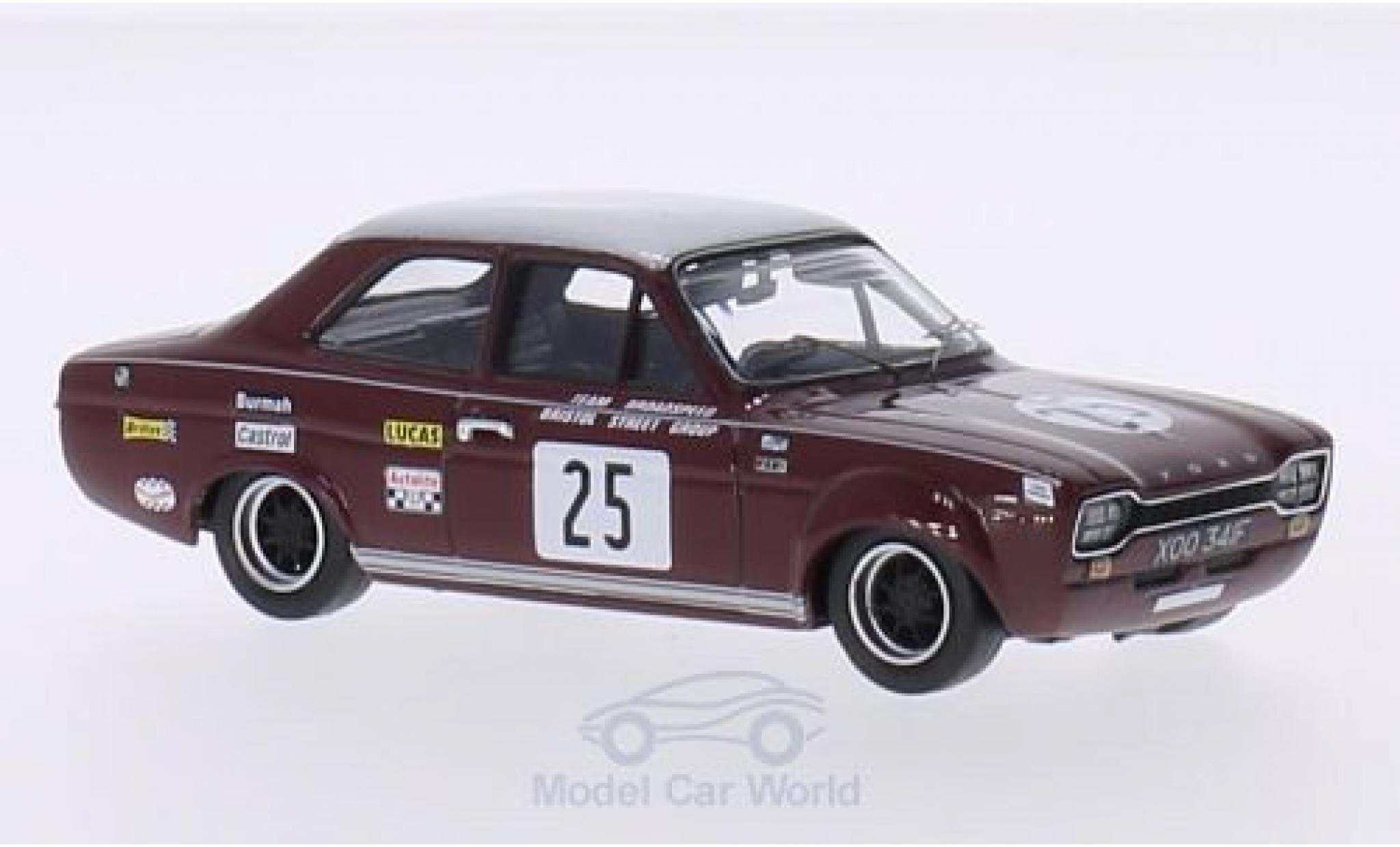 Ford Escort 1/43 Trofeu I 1600 TC RHD No.25 Team Broadspeed / Bristol Street Group BSCC 1968 J.Fitzpatrick modellino in miniatura