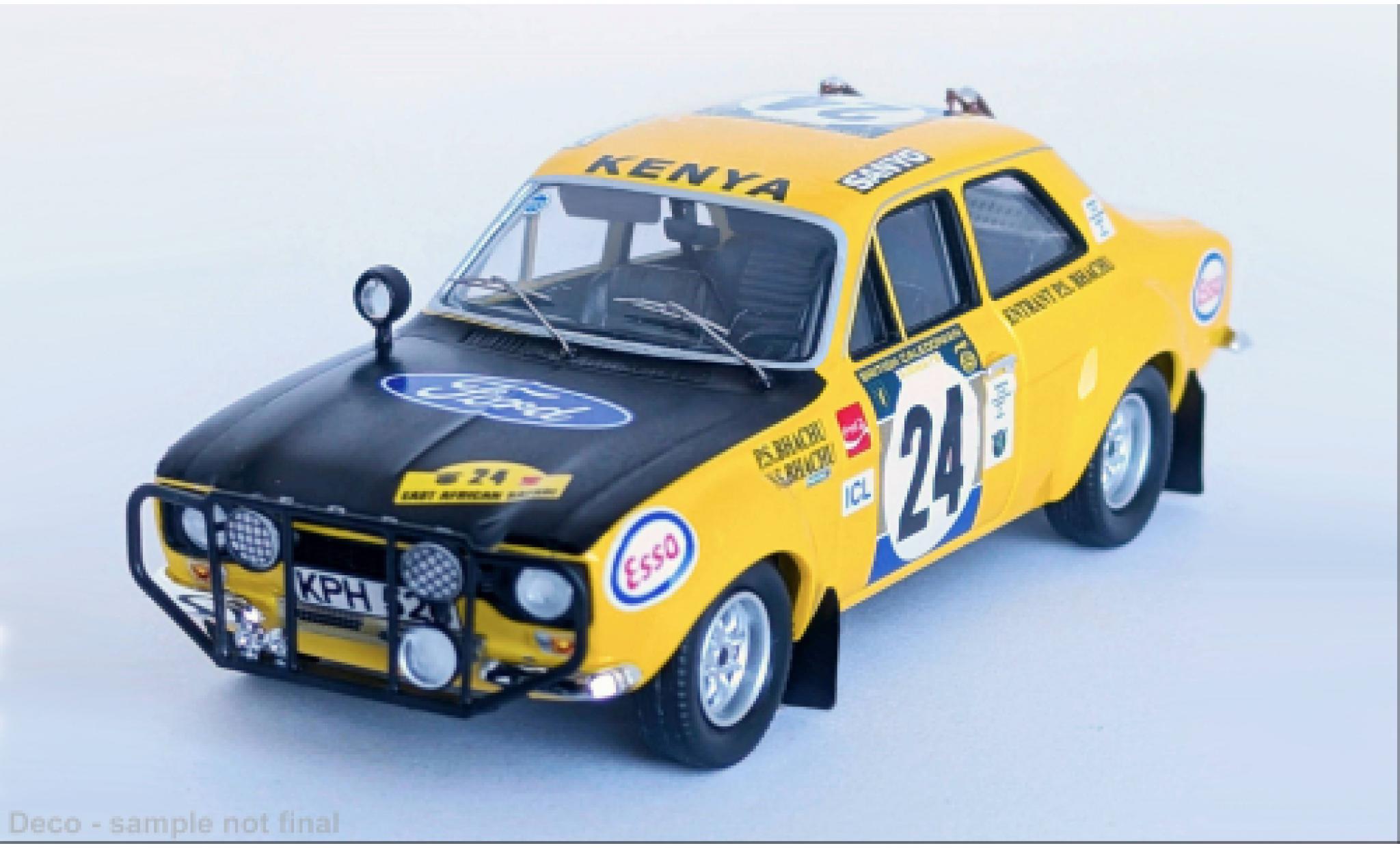 Ford Escort 1/43 Trofeu MK I East African Safari Rally 1973 #24 1:43 modellino in miniatura