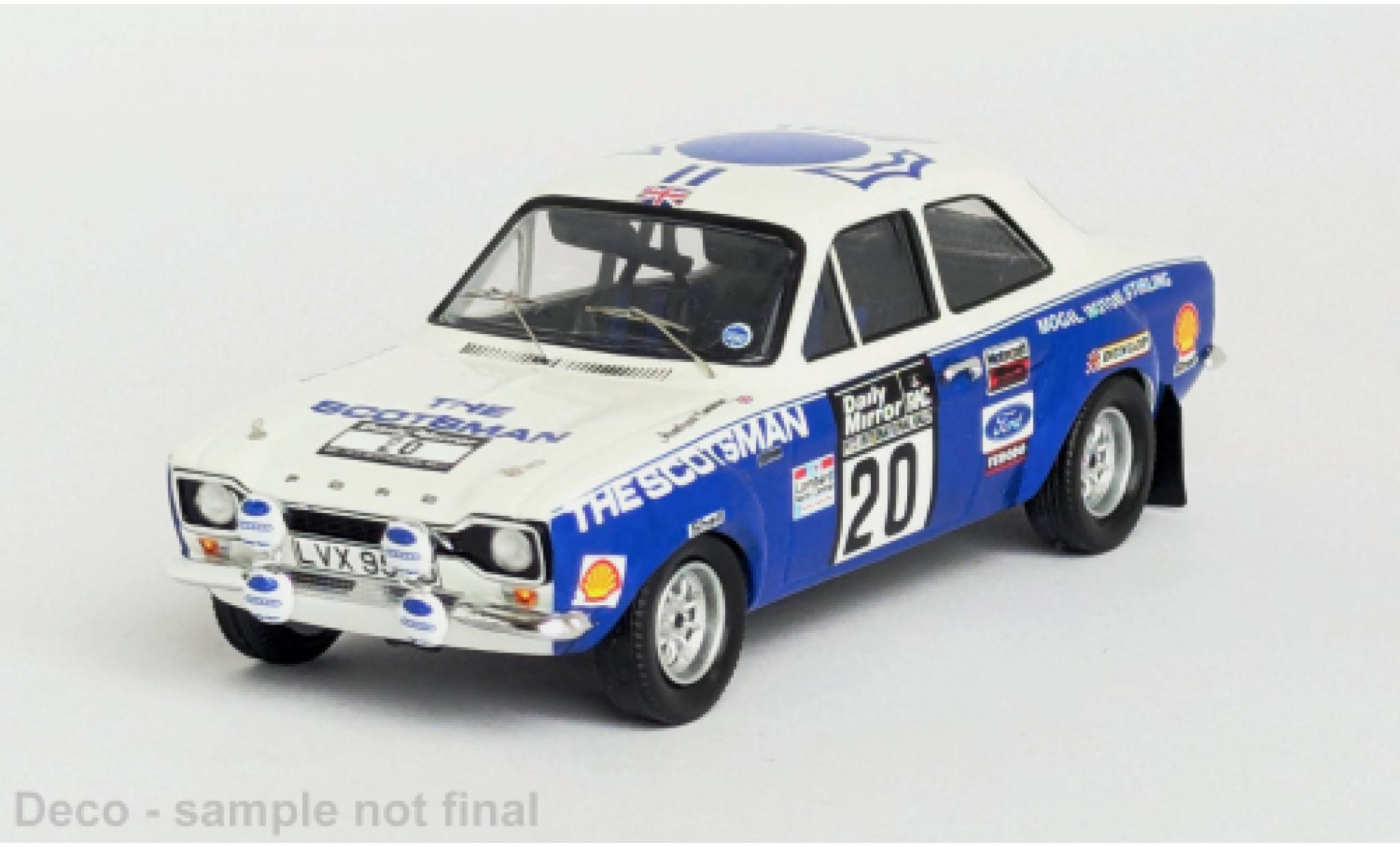 Ford Escort 1/43 Trofeu MK I RAC Rally 1973 #20 1:43 modellino in miniatura