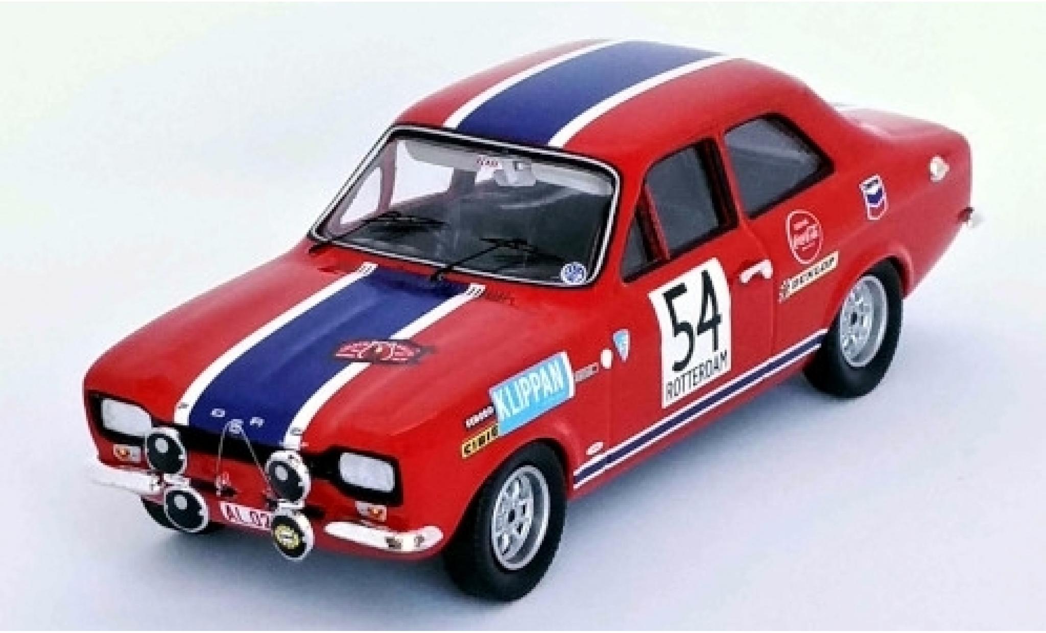 Ford Escort 1/43 Trofeu MK I RHD No.54 Tulpenrallye 1969 G.Staepelaere/A.Aerts modellino in miniatura