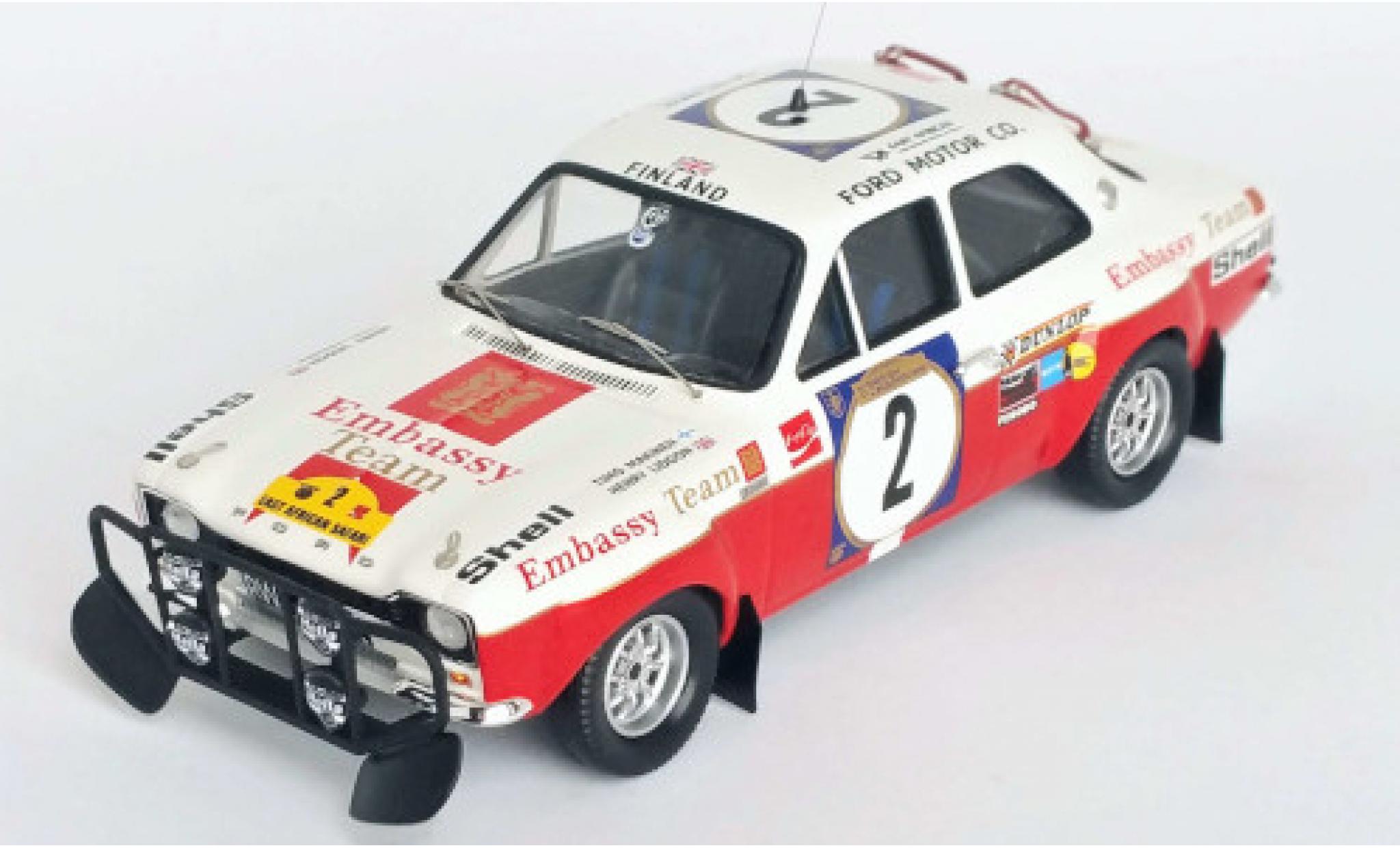 Ford Escort 1/43 Trofeu MK I RS 1600 No.2 Embassy Safari Rallye 1972 T.Mäkinen/H.Liddon modellino in miniatura
