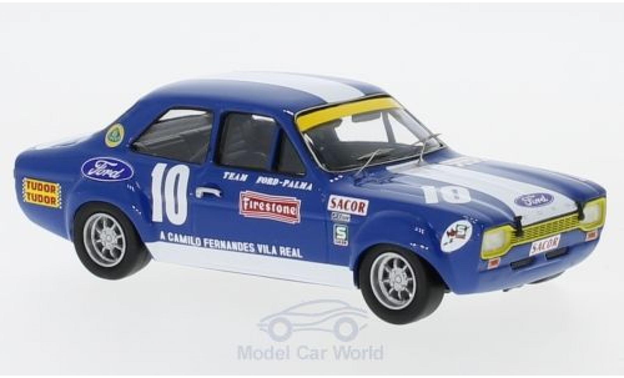 Ford Escort 1/43 Trofeu MK I TC No.10 Vila Real 1969 A.Peixinho modellino in miniatura