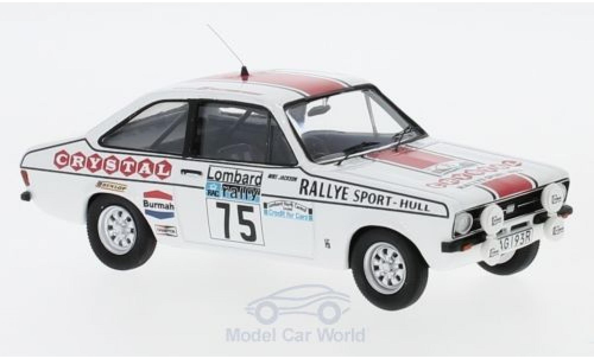 Ford Escort 1/43 Trofeu MK II 1600 RHD No.75 Crystal Rallye WM RAC Rallye 1977 M.Jackson/S.Howard modellino in miniatura