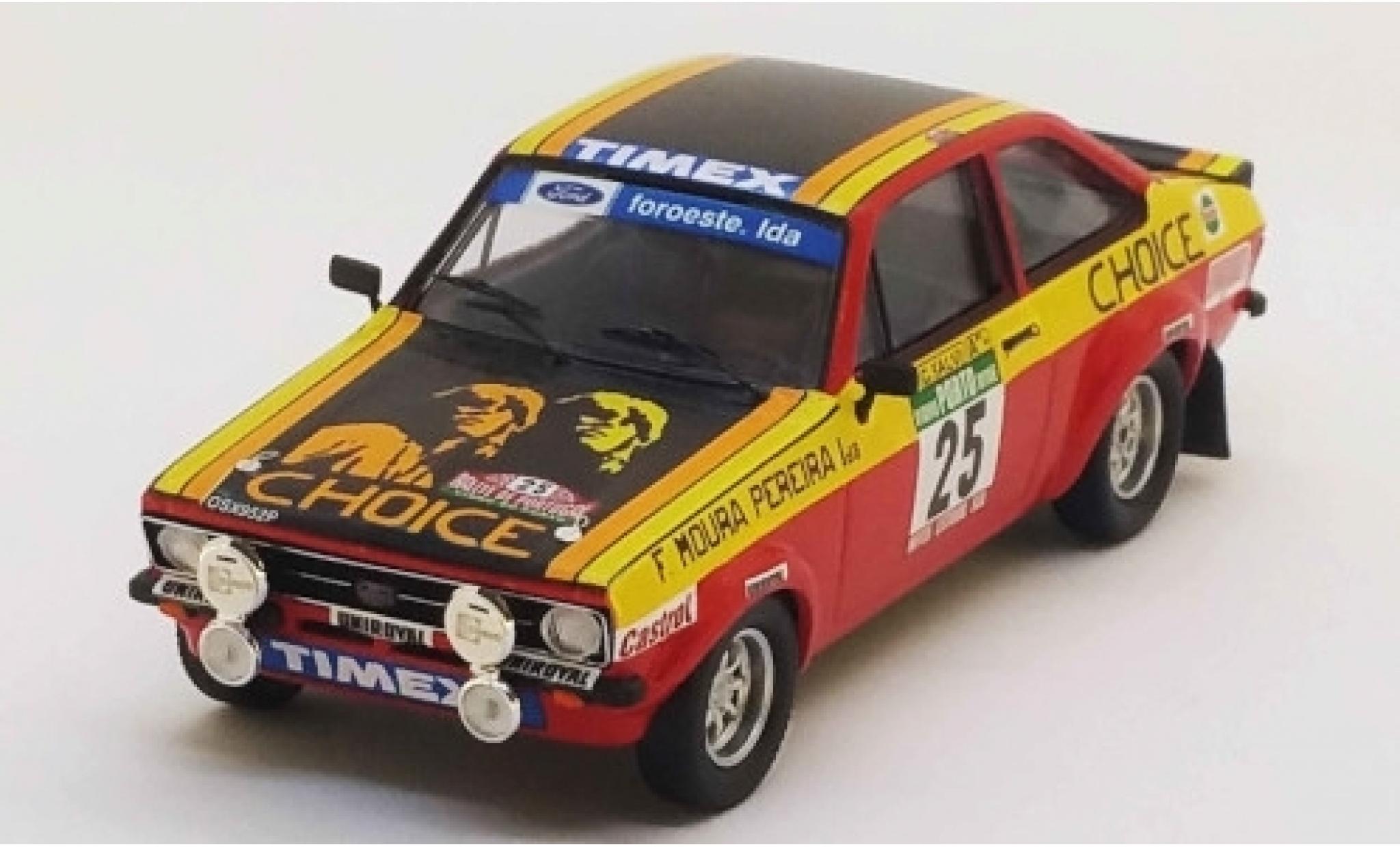 Ford Escort 1/43 Trofeu MK II No.25 Choice Rallye WM Rally Portugal 1978 G.Salvi/Z.Matriculas modellino in miniatura