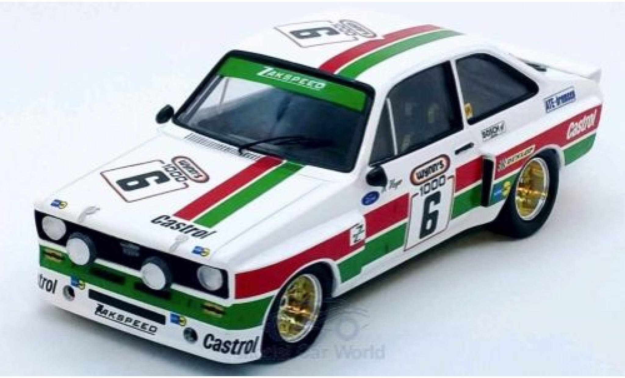 Ford Escort 1/43 Trofeu MK II No.6 Zakspeed Castrol 1000 Km Kyalami 1975 H.Heyer/J.Mass/P.Hennige modellino in miniatura