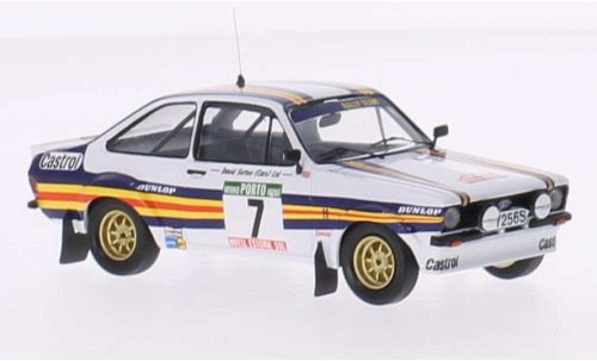 Ford Escort 1/43 Trofeu MK II No.7 Rothmans Rallye WM Rallye Portugal 1980 avec Decals A.Vatanen/D.Richards modellino in miniatura