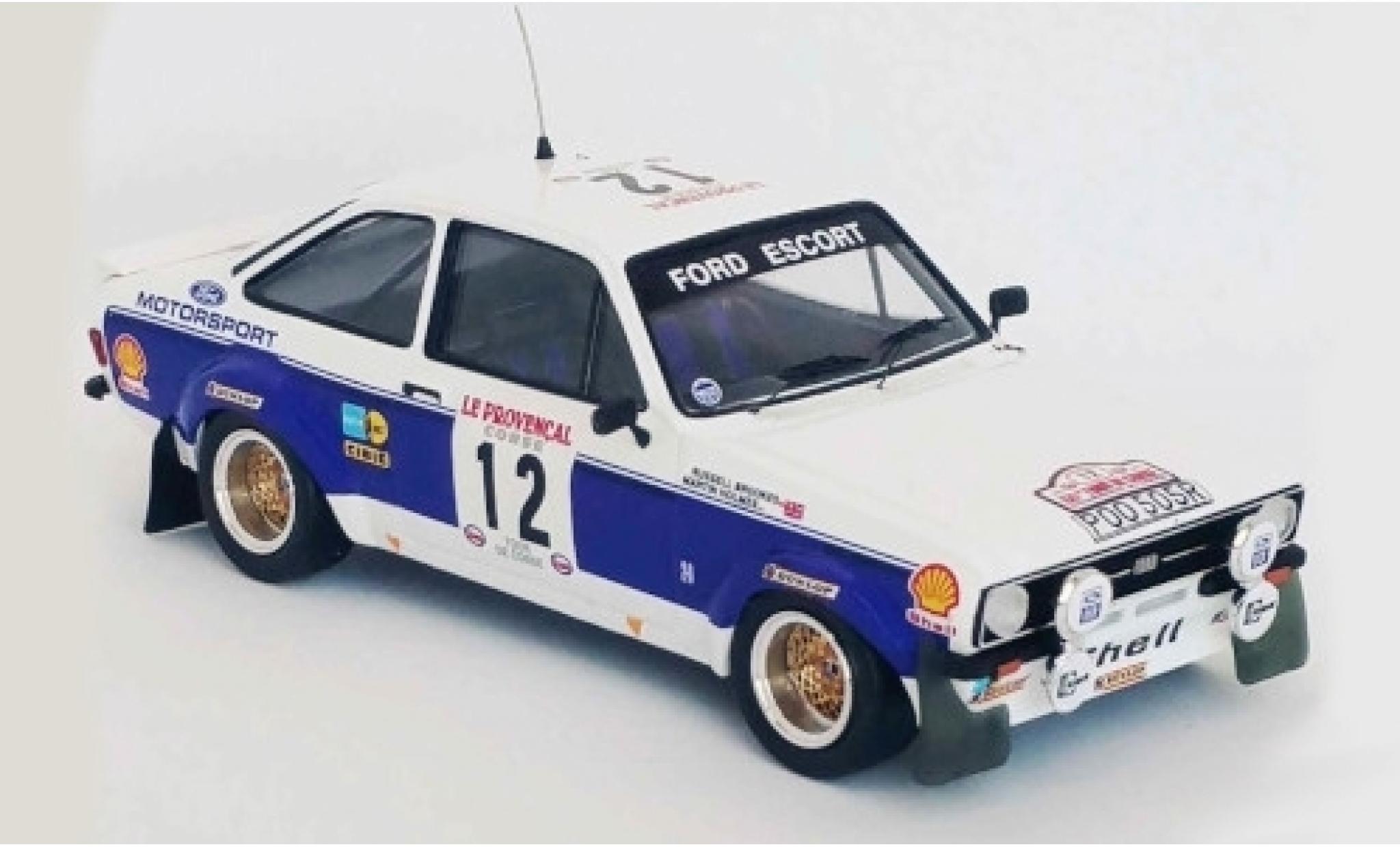 Ford Escort 1/43 Trofeu MK II RS 1800 RHD No.12 Motorsport Rallye WM Tour de Corse 1977 R.Brookes/M.Holmes modellino in miniatura