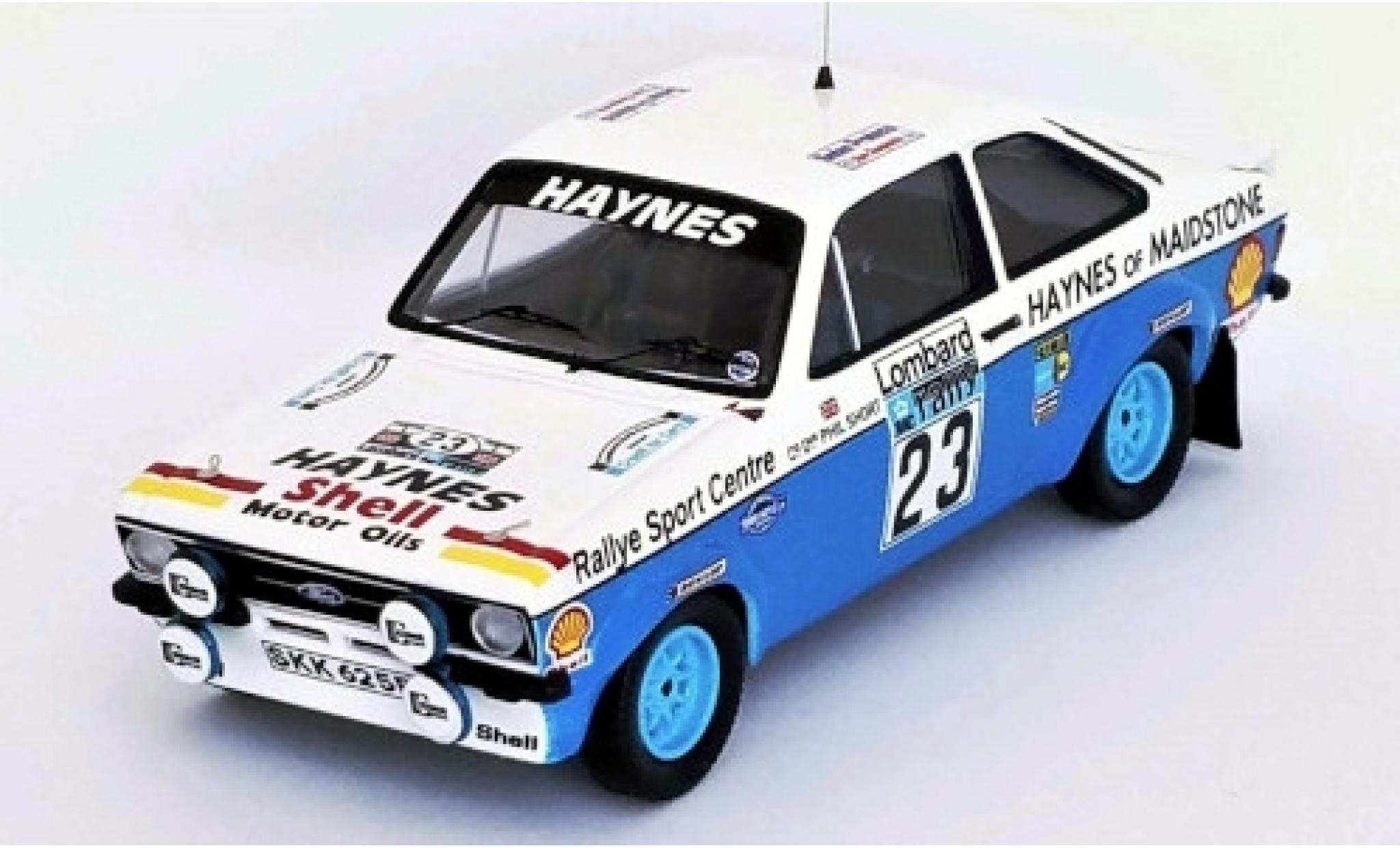 Ford Escort 1/43 Trofeu MK II RS 1800 RHD No.23 Haynes Rallye WM RAC Rallye 1978 J.Taylor/P.Short modellino in miniatura