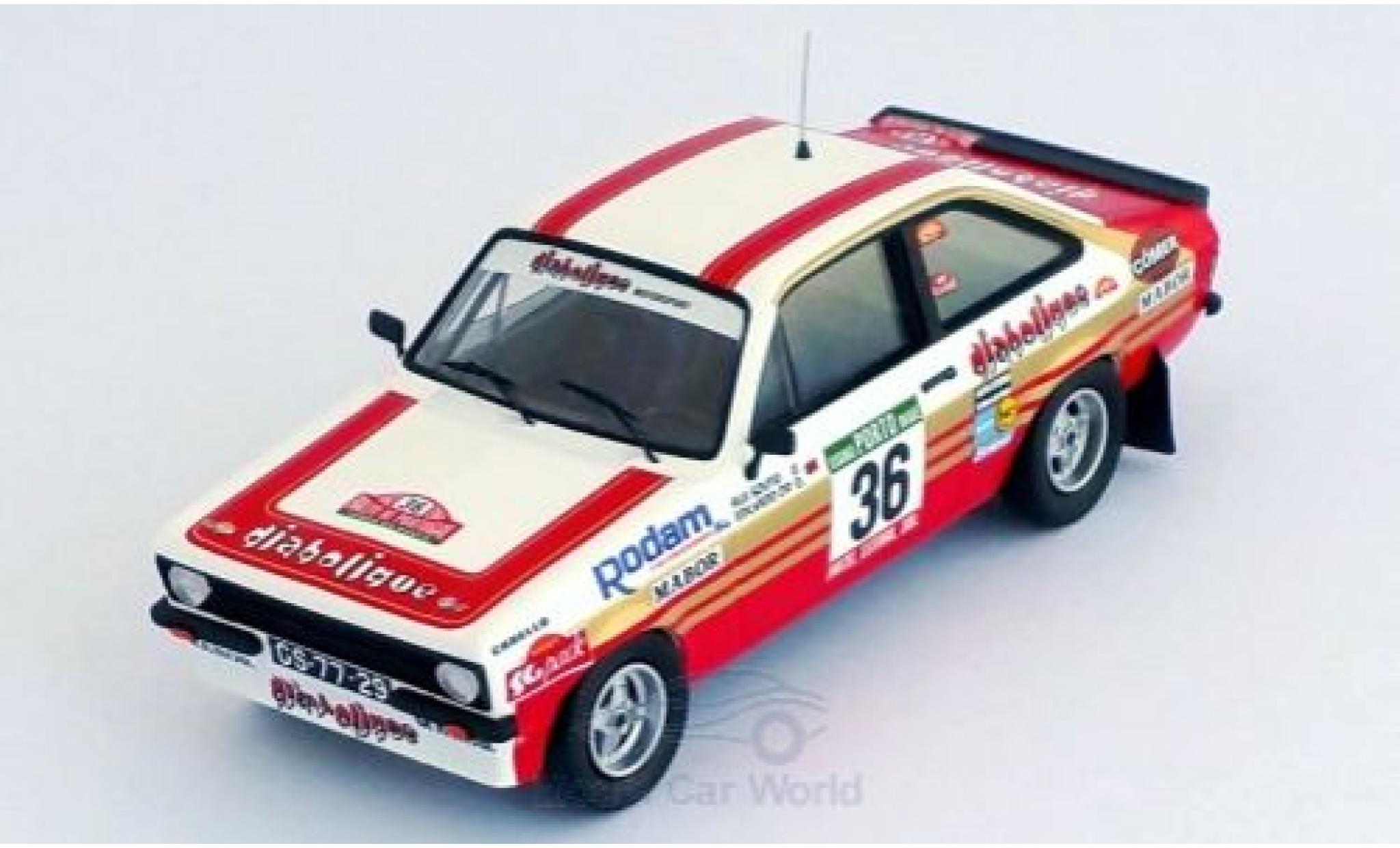 Ford Escort 1/43 Trofeu MK II RS 2000 No.36 Rallye WM Rallye Portugal 1982 R.Souto/E.Cid modellino in miniatura