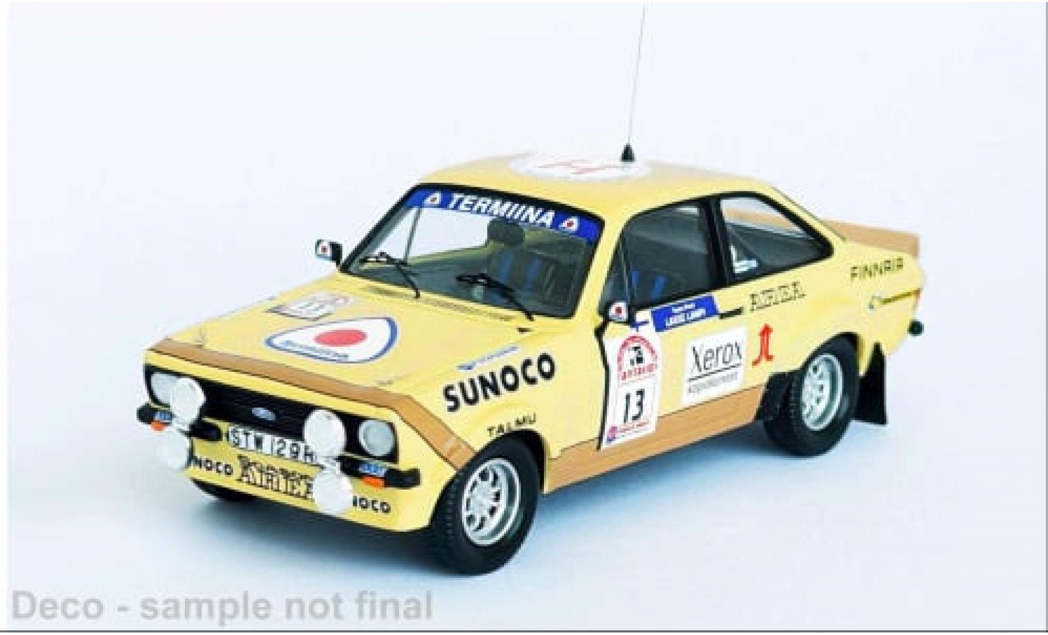 Ford Escort 1/43 Trofeu MK II RS No.13 Rallye WM 1000 Lakes Rallye 1980 1:43 modellino in miniatura