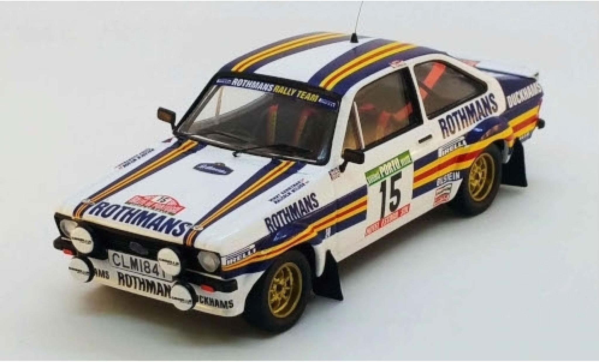 Ford Escort 1/43 Trofeu MK II RS No.15 Rothmans Rallye WM Rally Portugal 1981 M.Wilson/T.Harryman modellino in miniatura