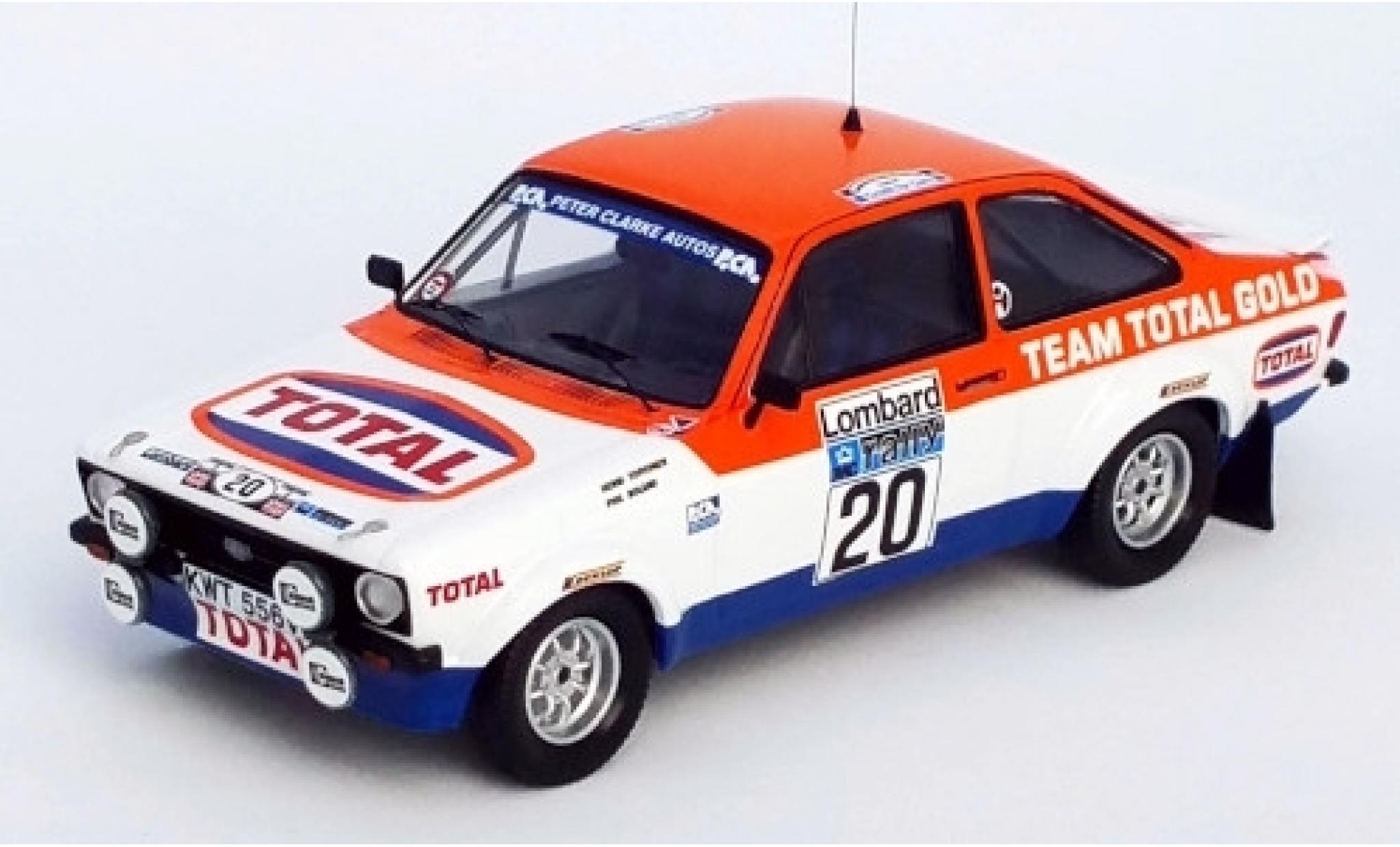 Ford Escort 1/43 Trofeu MK II RS No.20 Team Total Gold Total Rallye WM RAC Rallye 1979 H.Toivonen/P.Boland modellino in miniatura