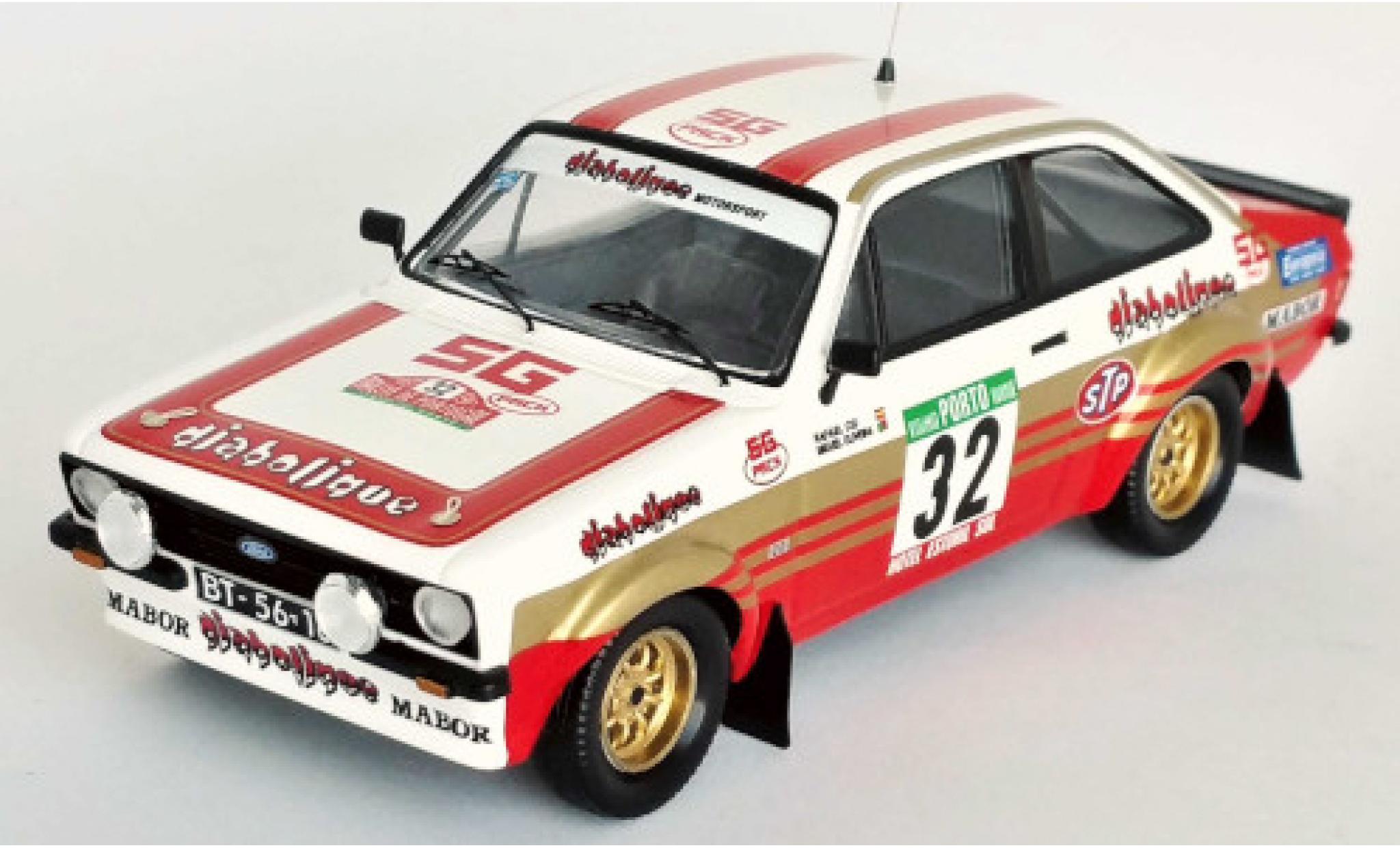 Ford Escort 1/43 Trofeu MK II RS No.32 Diabolique Rallye WM Rallye Portugal 1981 R.Cid/M.Oliveira modellino in miniatura