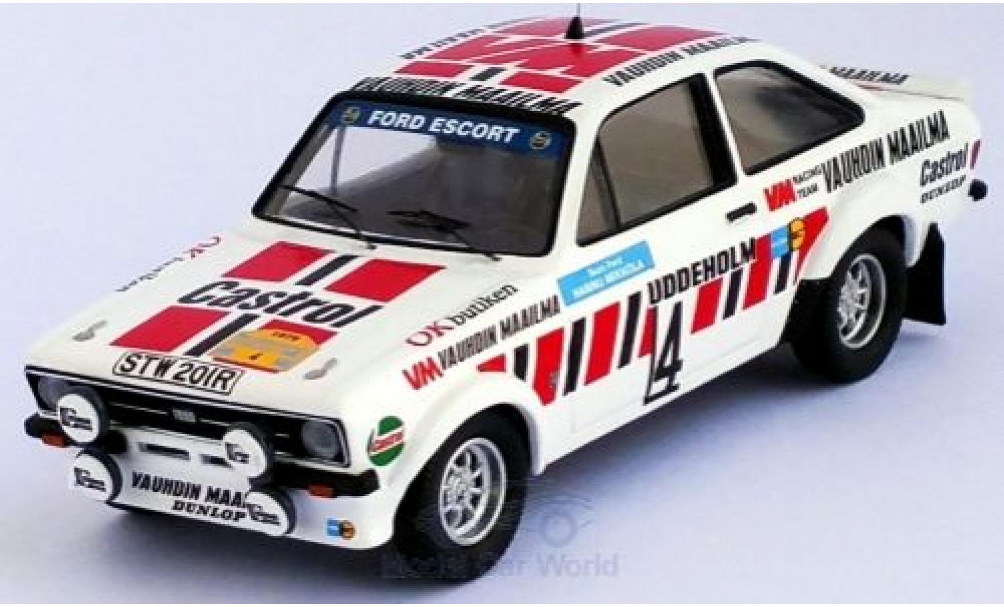 Ford Escort 1/43 Trofeu MK II RS No.4 VN Vauhdin Maalilma Rallye WM Rallye Schweden 1979 H.Mikkola/A.Hertz modellino in miniatura