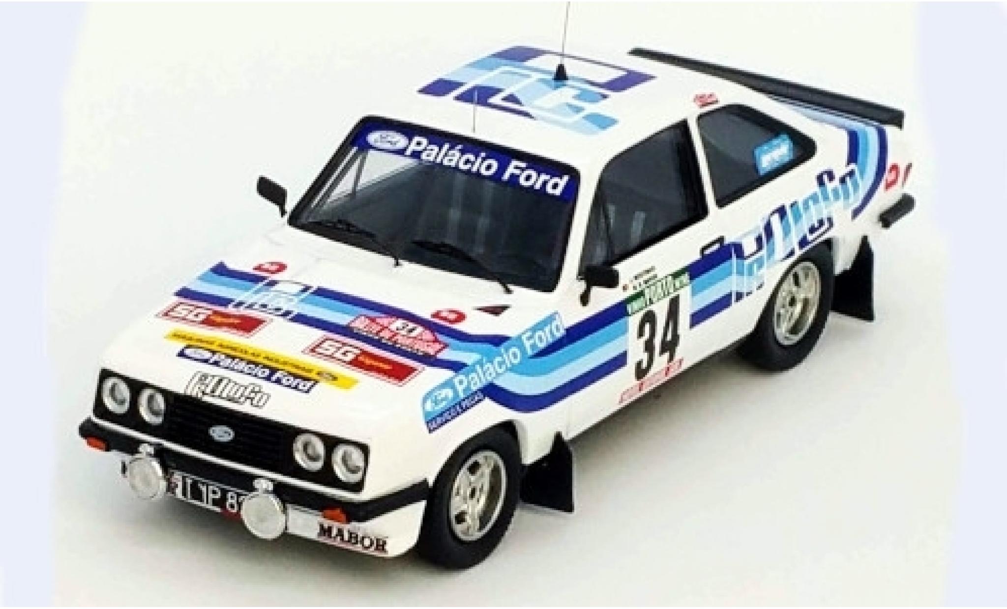 Ford Escort 1/43 Trofeu MK II RS2000 No.34 Palacio Rallye WM Rallye Portugal 1980 J.Moutinho/M.Sottomayor modellino in miniatura