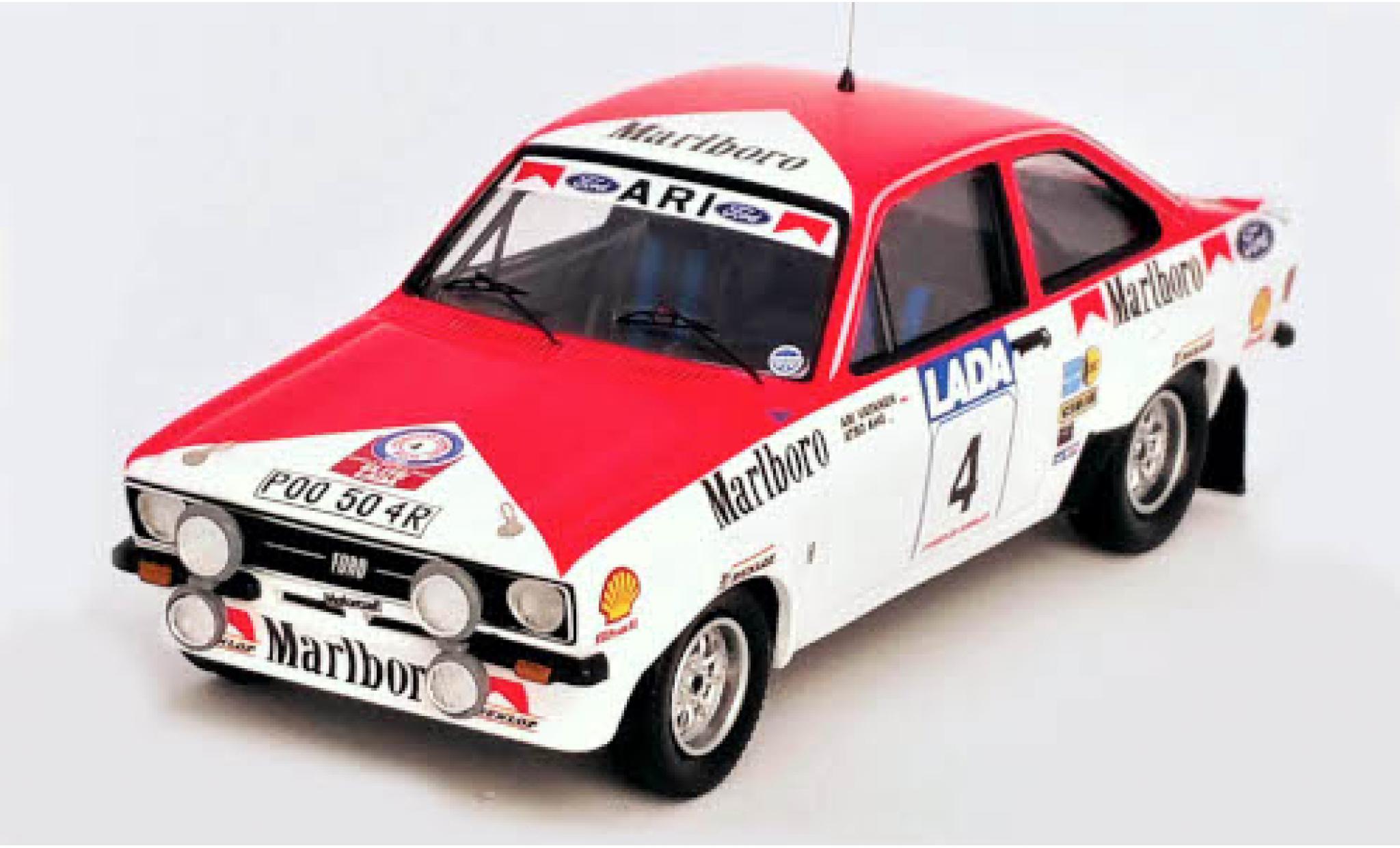 Ford Escort 1/43 Trofeu Mk2 No.4 Toyota Team Europe Rallye WM 1000 Lakes Rallye 1977 A.Vatanen/A.Aho modellino in miniatura