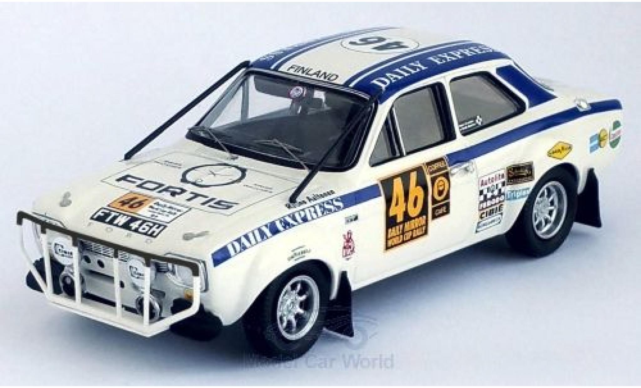 Ford Escort 1/43 Trofeu MKI No.46 Daily Express London - Mexico World Cup Rally 1970 R.Aaltonen/H.Liddon modellino in miniatura