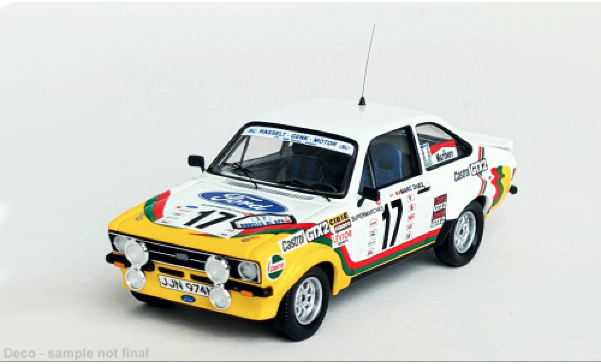 Ford Escort 1/43 Trofeu MKII Boucles de Spa 1979 #17 1:43 modellino in miniatura