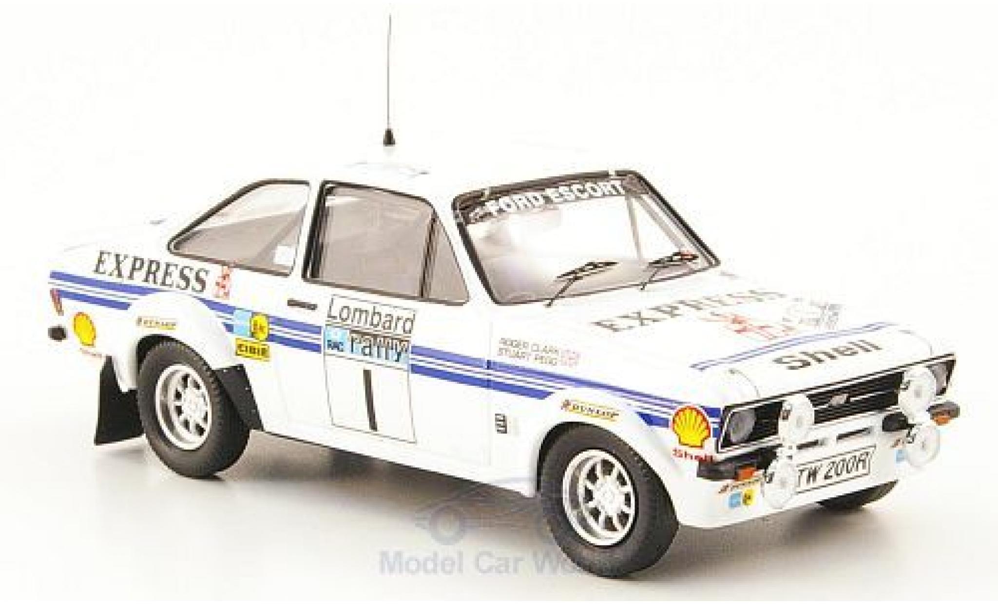 Ford Escort MKI 1/43 Trofeu MKII RS 1800 No.1 Express Rallye WM RAC Rallye 1977 R.Clark/S.Pegg modellino in miniatura