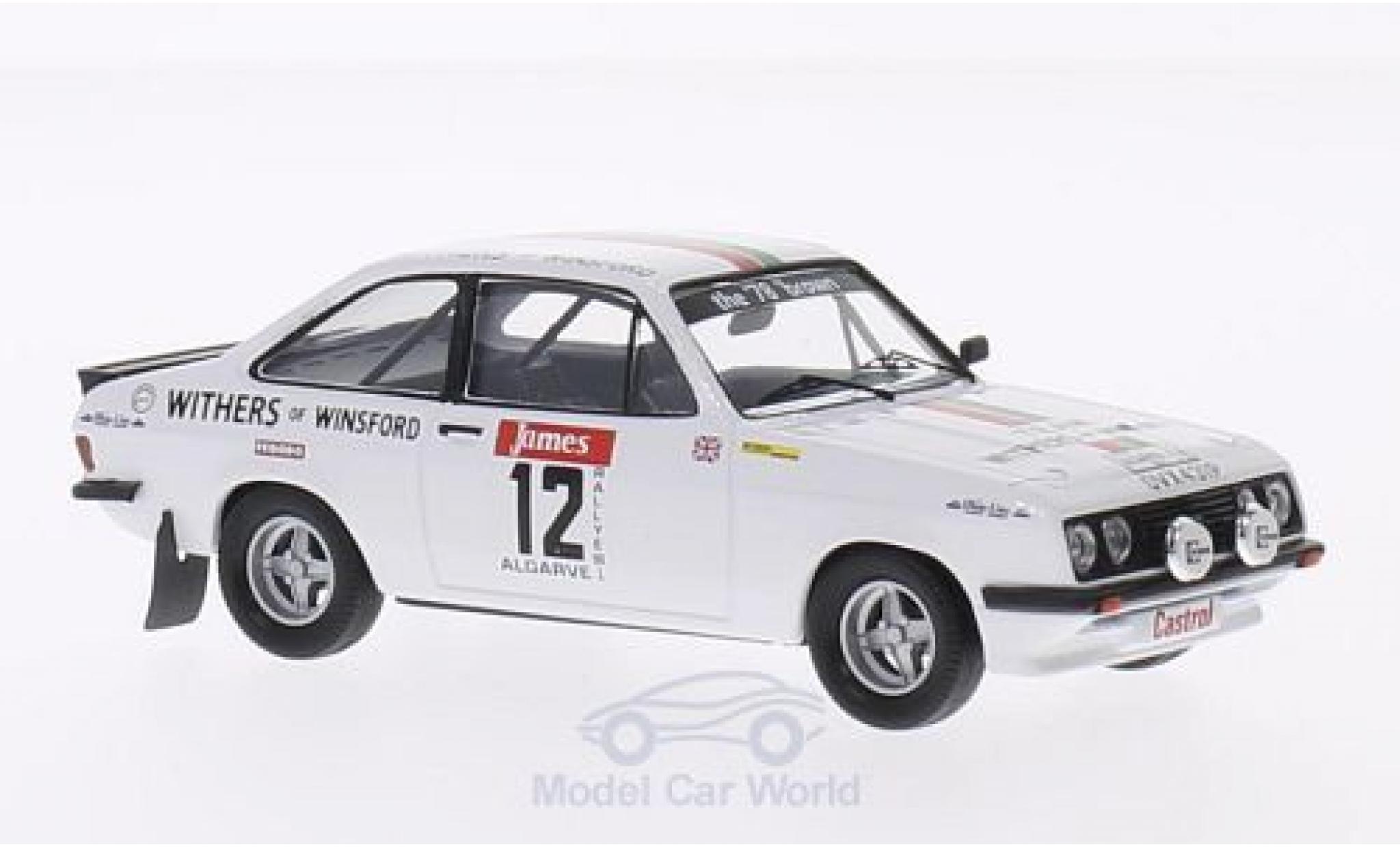 Ford Escort MKI 1/43 Trofeu MKII RS 2000 No.12 Castrol Rallye WM Rallye Algarve 1978 B.Williams/K.Wood modellino in miniatura