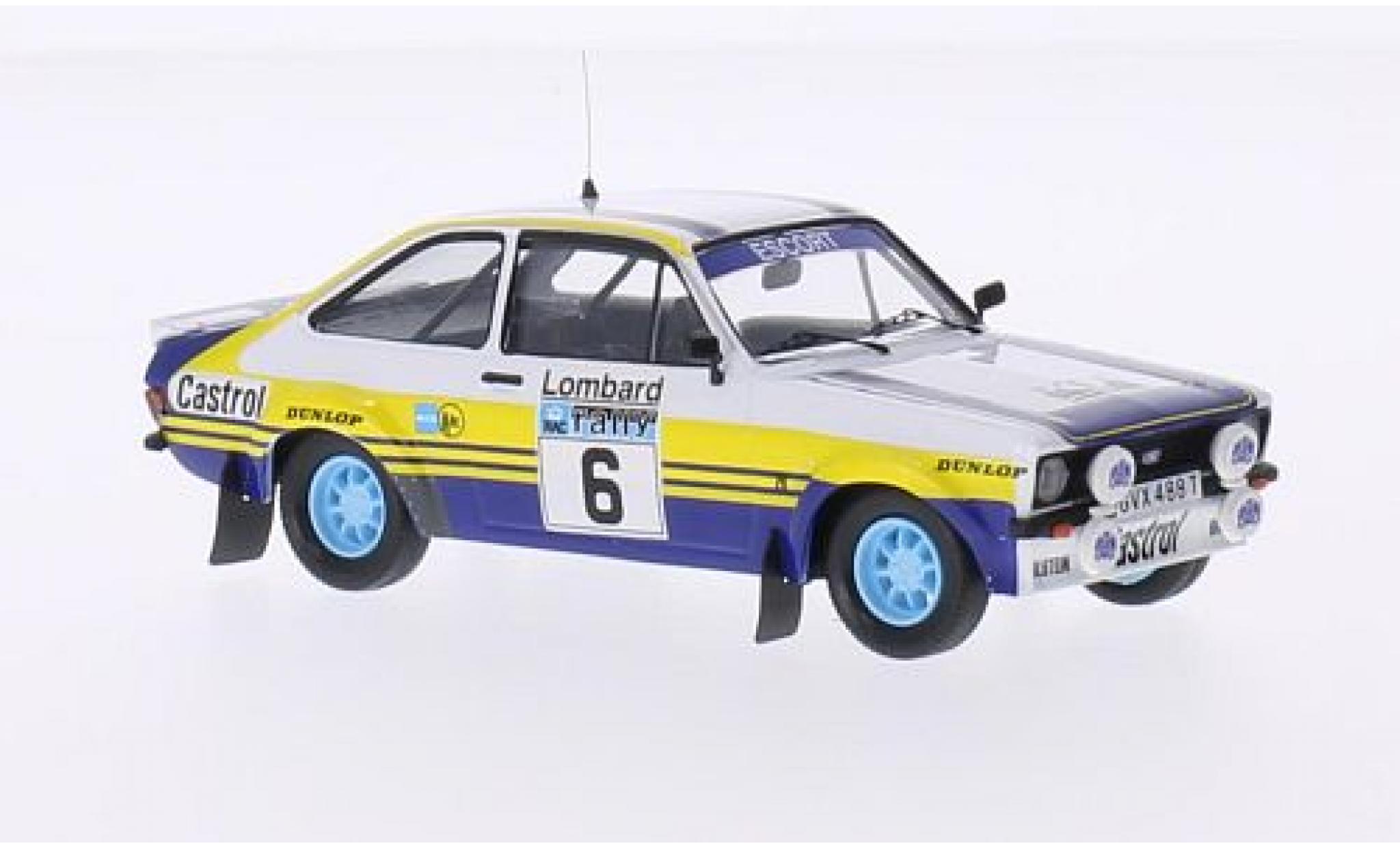 Ford Escort 1/43 Trofeu MKII RS No.6 Rothmans Rallye WM RAC Rallye 1979 avec Decals A.Vatanen/D.Richards modellino in miniatura