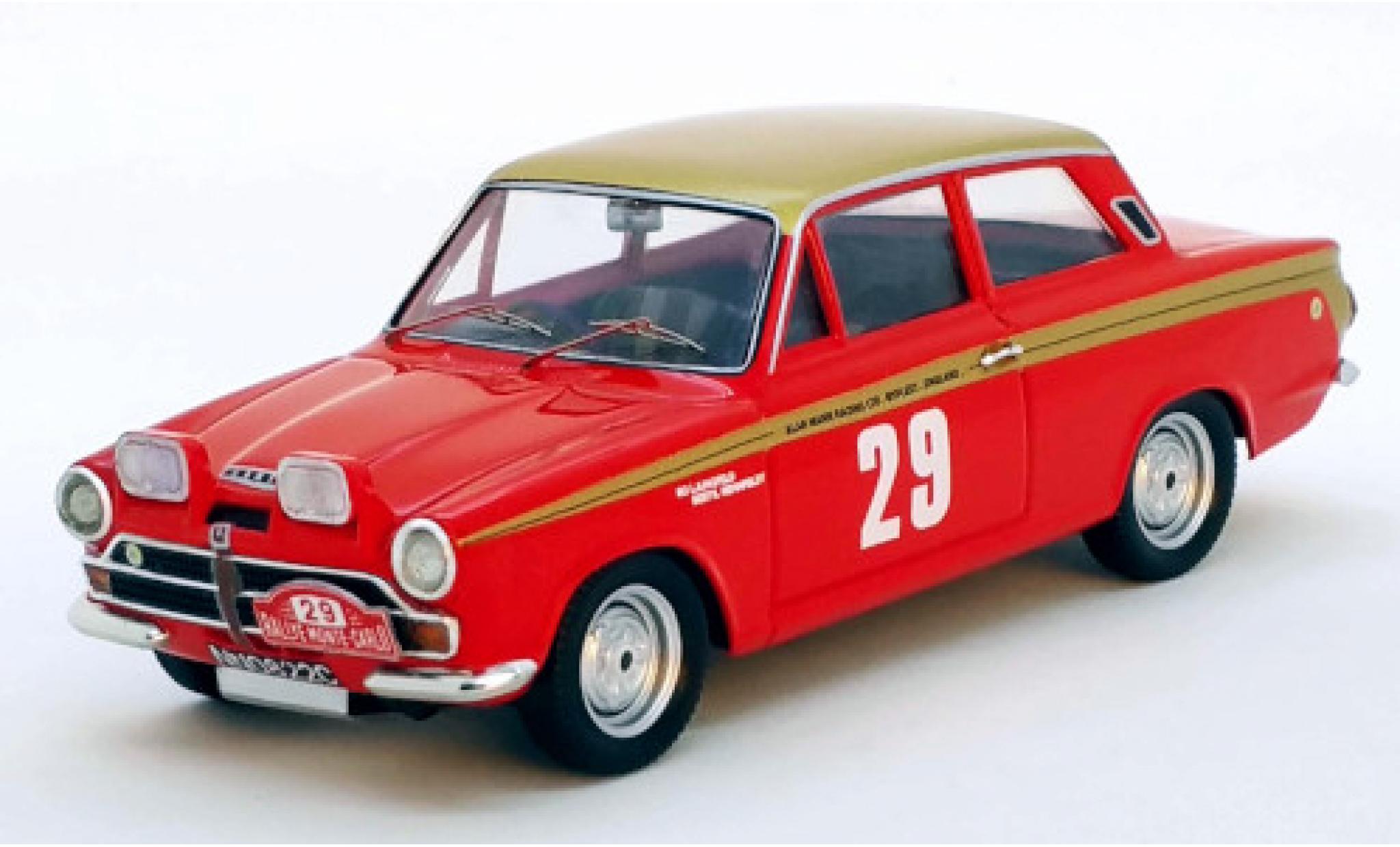 Ford Lotus 1/43 Trofeu Cortina RHD No.29 Rallye WM Monte Carlo 1966 P.Procter/B.Rehnfeldt modellino in miniatura