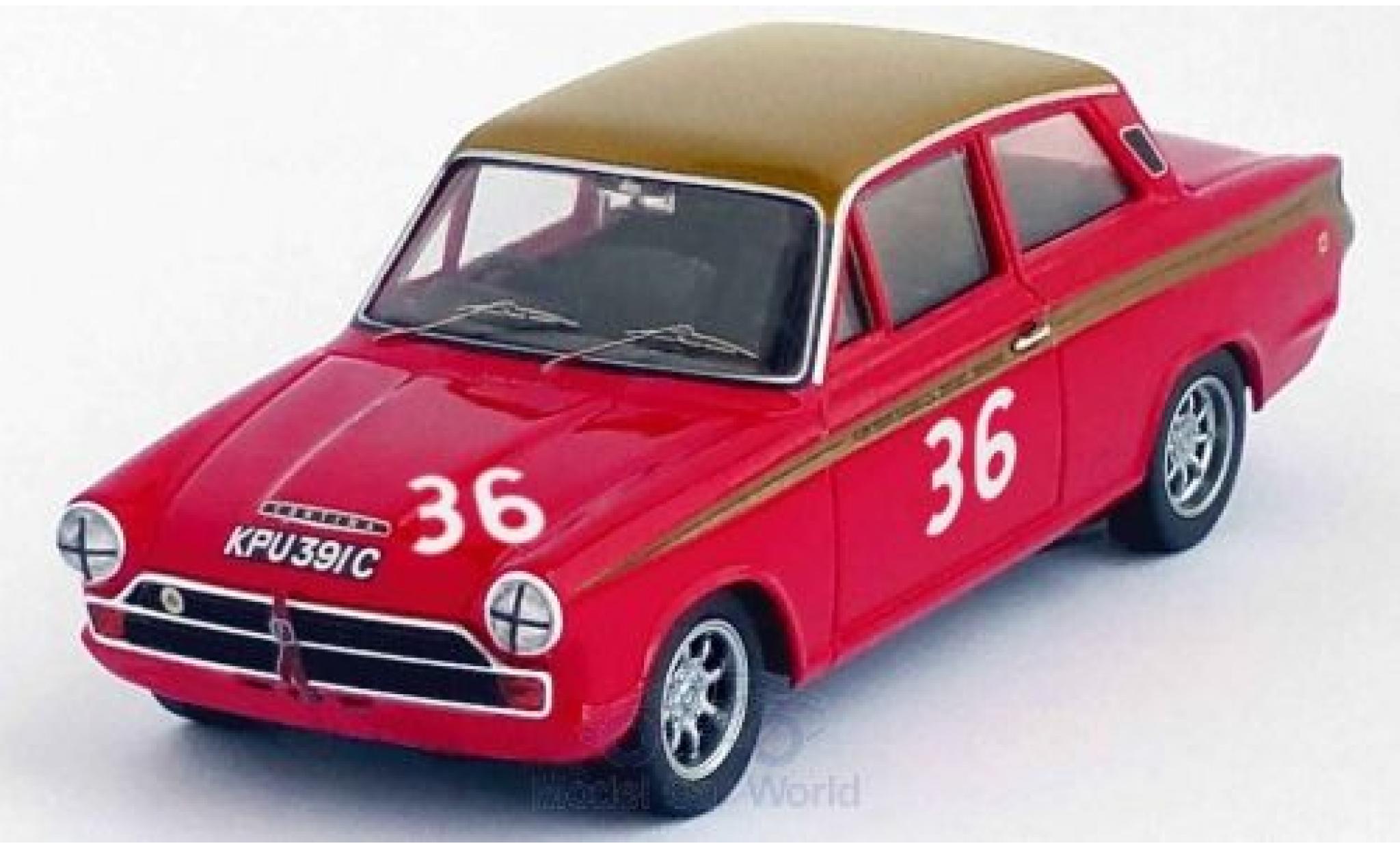 Ford Lotus 1/43 Trofeu Cortina RHD No.36 Alan Mann Racing Snetterton 1966 J.Stewart modellino in miniatura