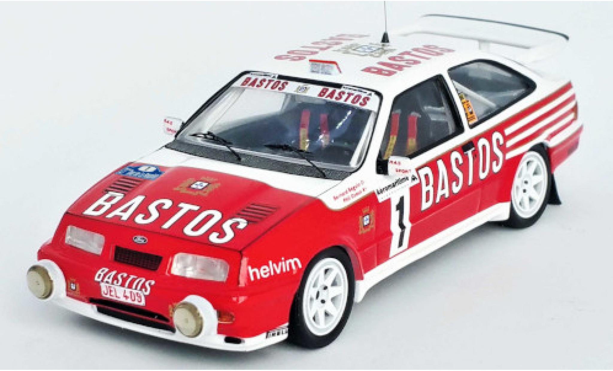 Ford Sierra 1/43 Trofeu RS Cosworth No.1 RAS Sport Bastos Tour Auto de la Reunion 1990 B.Beguin/P.Ozoux modellino in miniatura