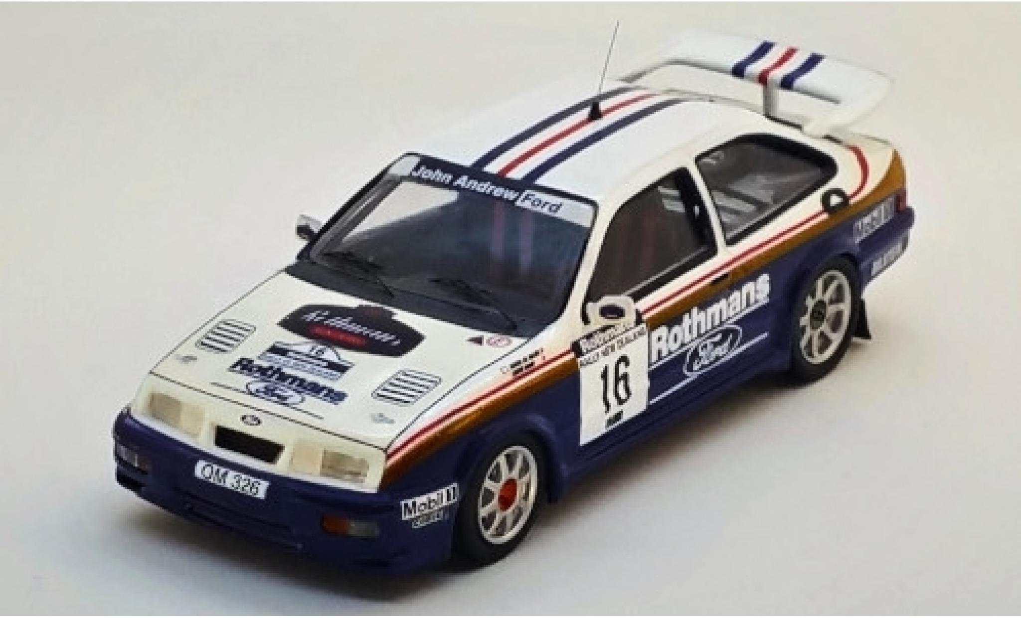 Ford Sierra 1/43 Trofeu RS Cosworth No.16 John Andrew Rothmans Rallye WM Rallye New Zealand 1989 S.Al-Hajri/S.Bond modellino in miniatura