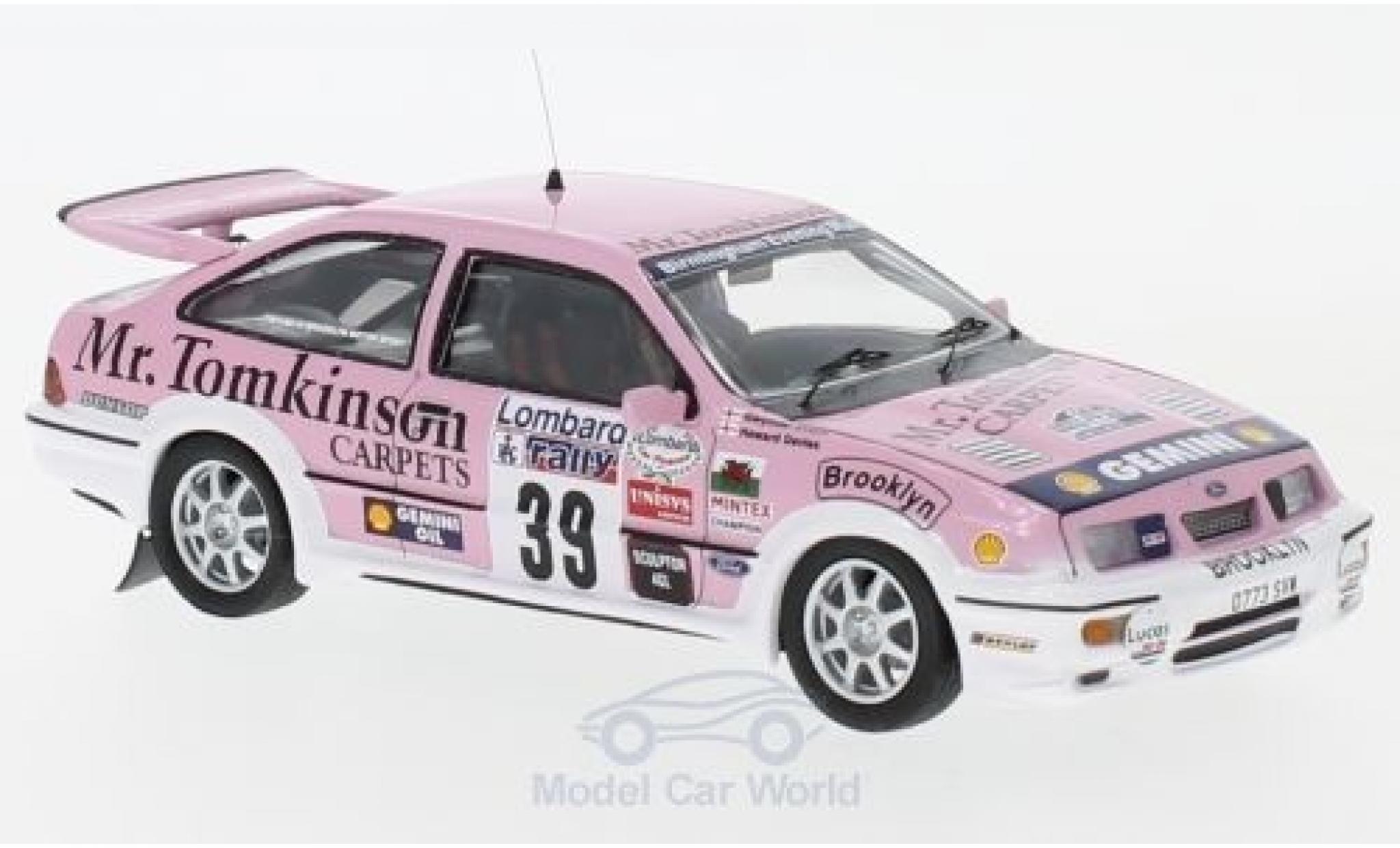 Ford Sierra Cosworth 1/43 Trofeu RS Cosworth No.39 Rallye WM RAC Rallye 1989 G.Evans/H.Davies modellino in miniatura