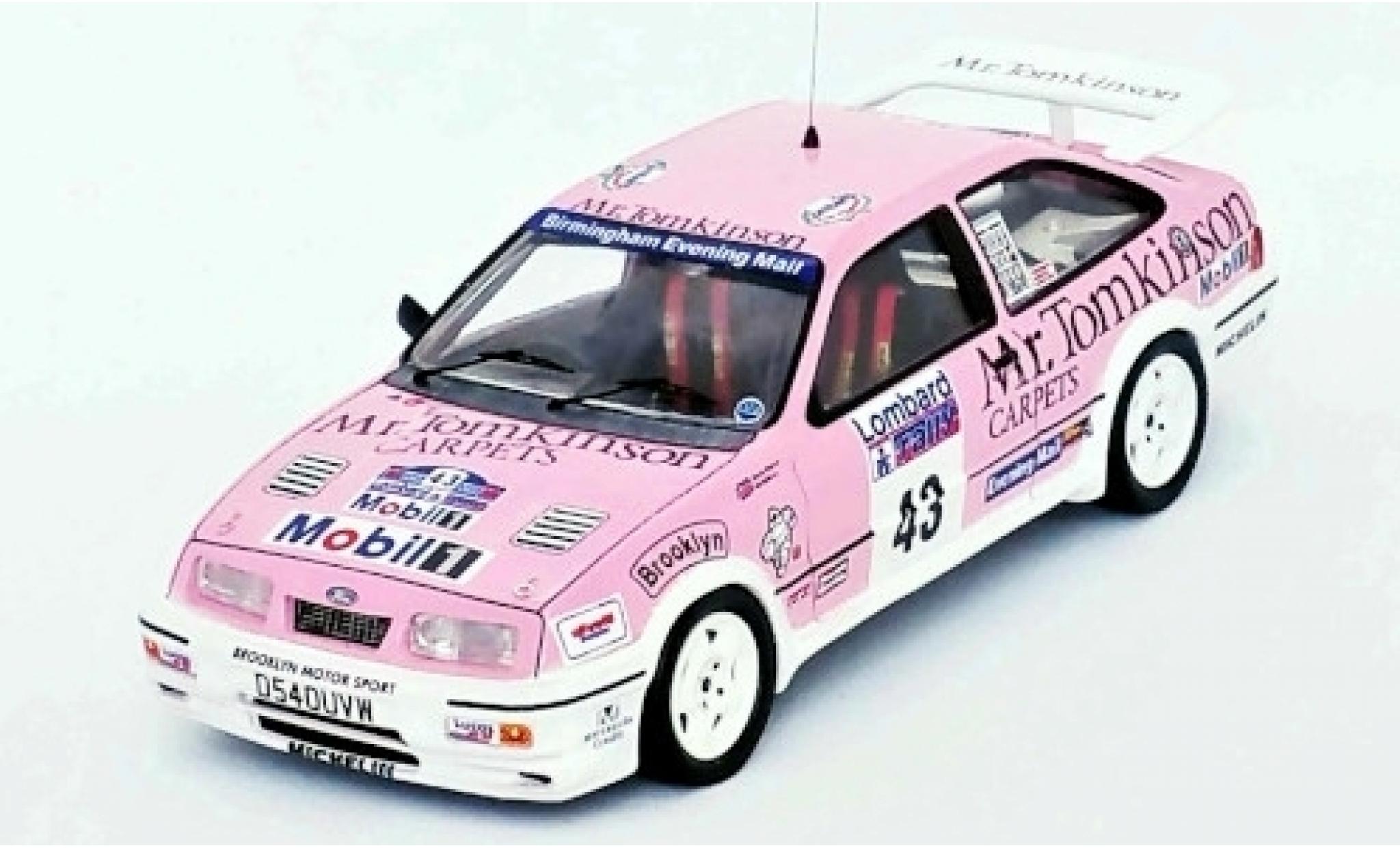 Ford Sierra 1/43 Trofeu RS Cosworth RHD No.43 Mr. Tomkinson Rallye WM RAC Rallye 1988 P.Collins/B.Thomas modellino in miniatura