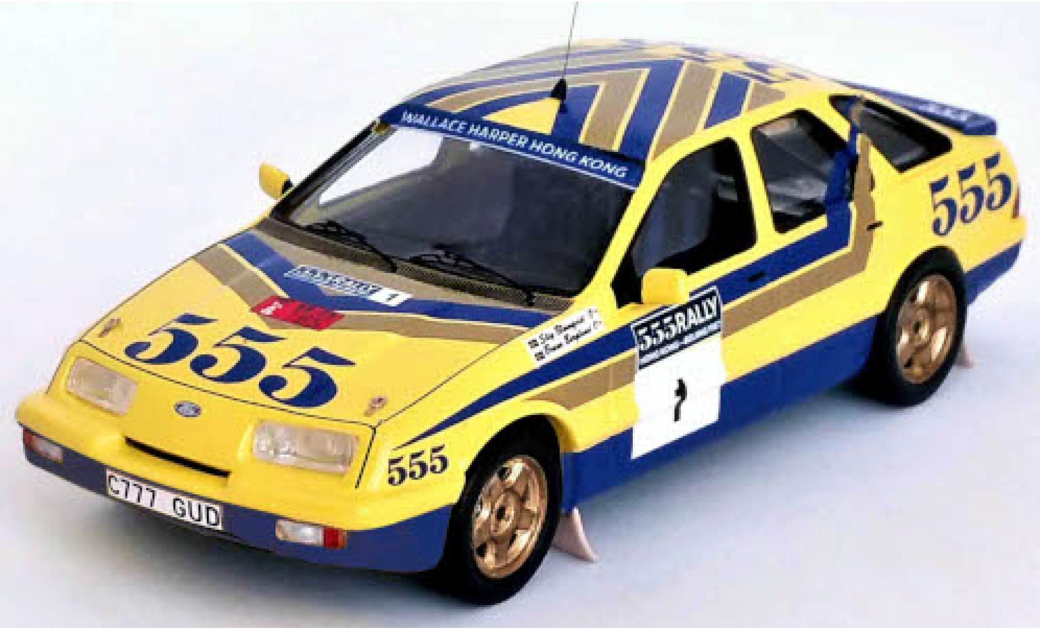 Ford Sierra 1/43 Trofeu XR4x4 No.1 555 Rallye Hong Kong - Peking 1987 S.Blomqvist/B.Berglund modellino in miniatura