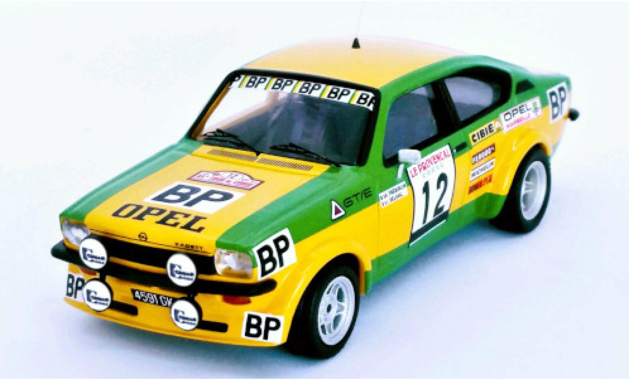 Opel Kadett 1/43 Trofeu C GT/E No.12 BP Rallye WM Tour de Corse 1976 G.Frequelin/J.Delaval modellino in miniatura